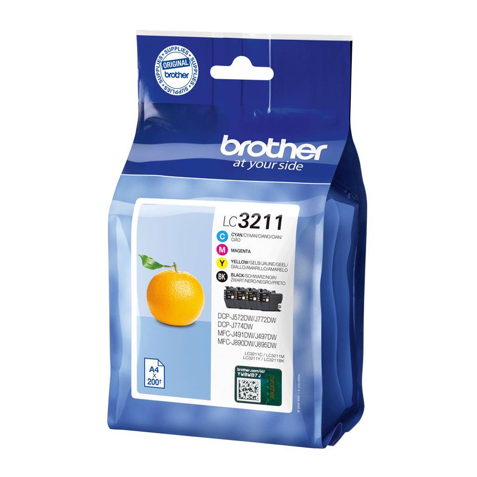 brother LC-3211VAL schwarz, cyan, magenta, gelb Druckerpatronen, 4er-Set
