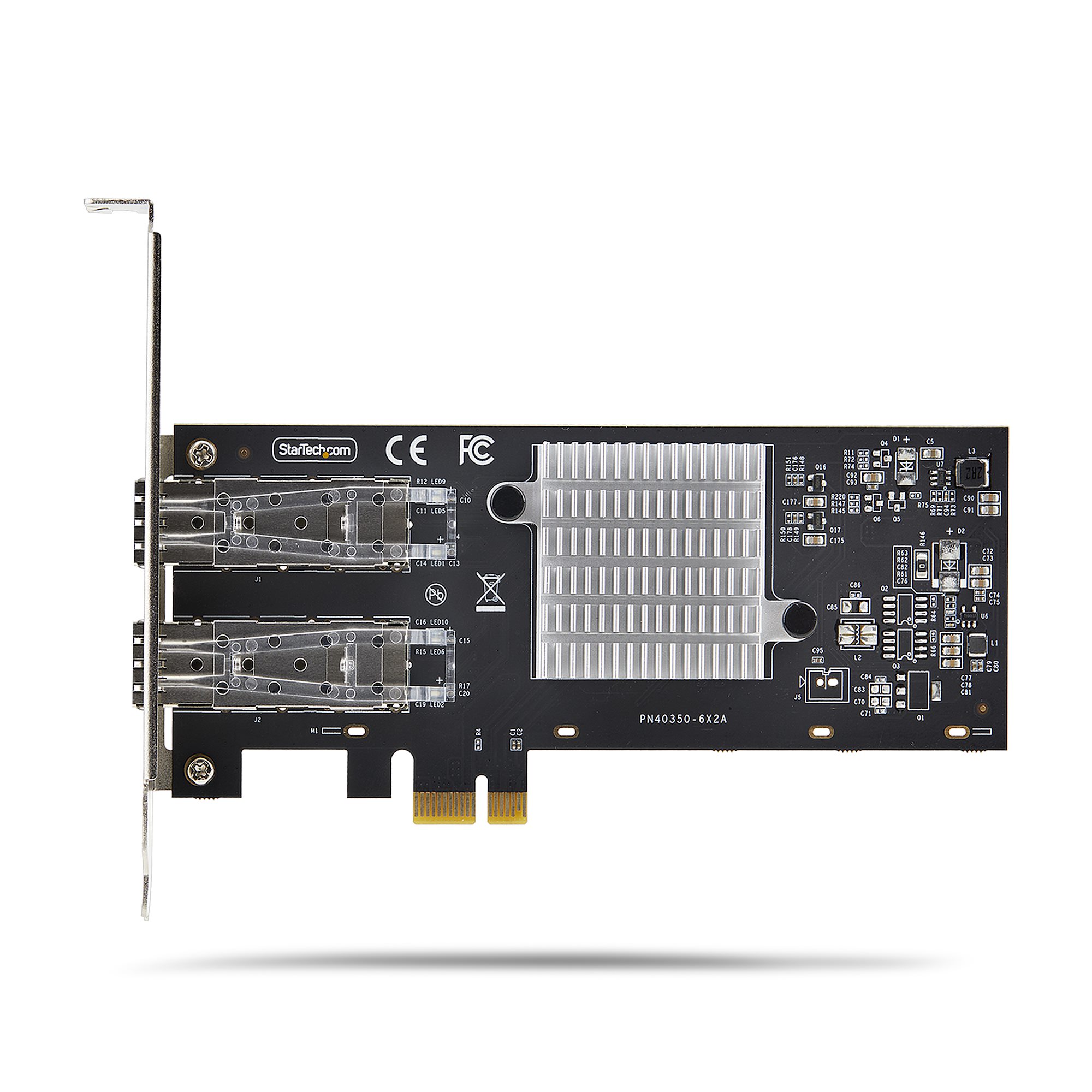 STARTECH.COM 2-Port GbE SFP Netzwerkkarte PCIe 2.0 x1 Intel I350-AM2 2x 1GbE 1000BASE Kupfer/Glasfaser Netzwerkkarte Gigabit LWL/LAN