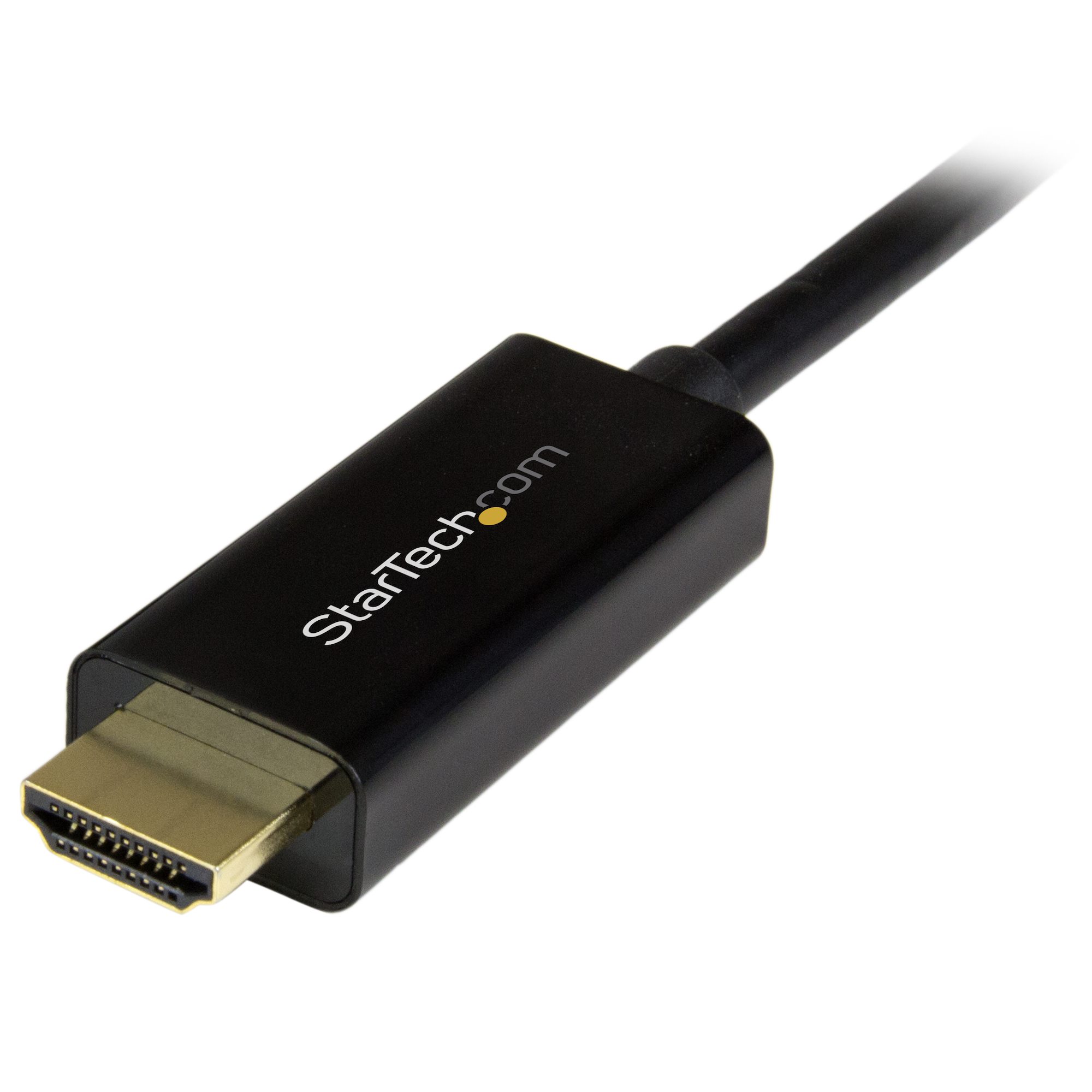 STARTECH.COM DisplayPort to HDMI Converter Cable - 6.5ft 2m - 4K