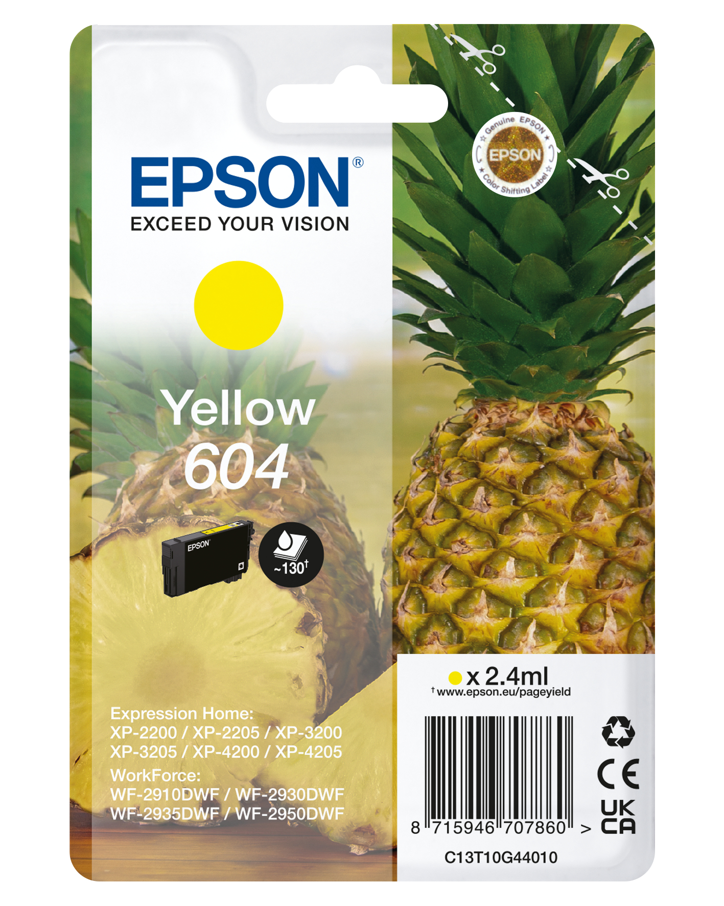 EPSON 604/T10G44 (Ananas) gelb Druckerpatrone