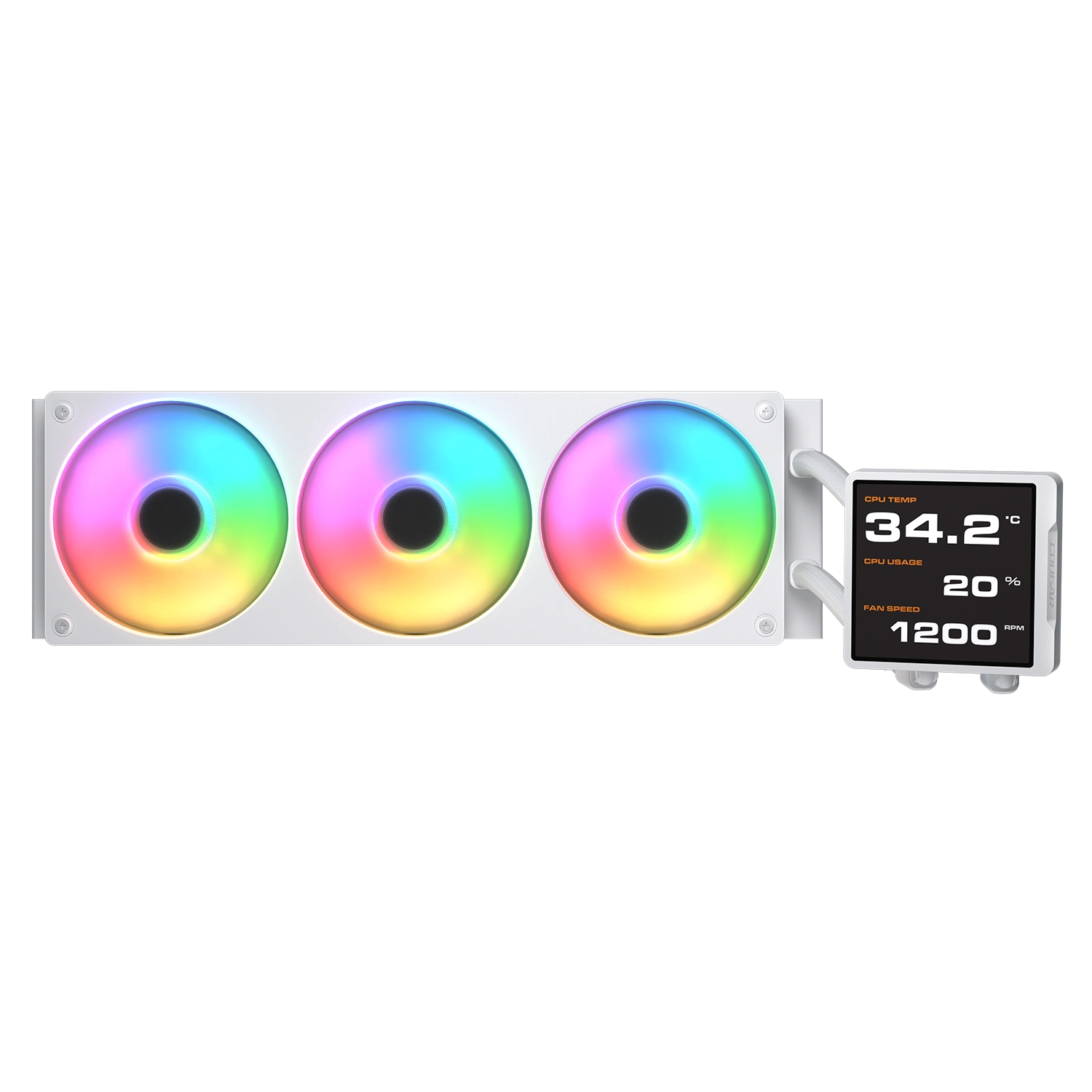 COUGAR CPU Wasserkühlung Poseidon Vistek Pro 360,ARGB,Weiß