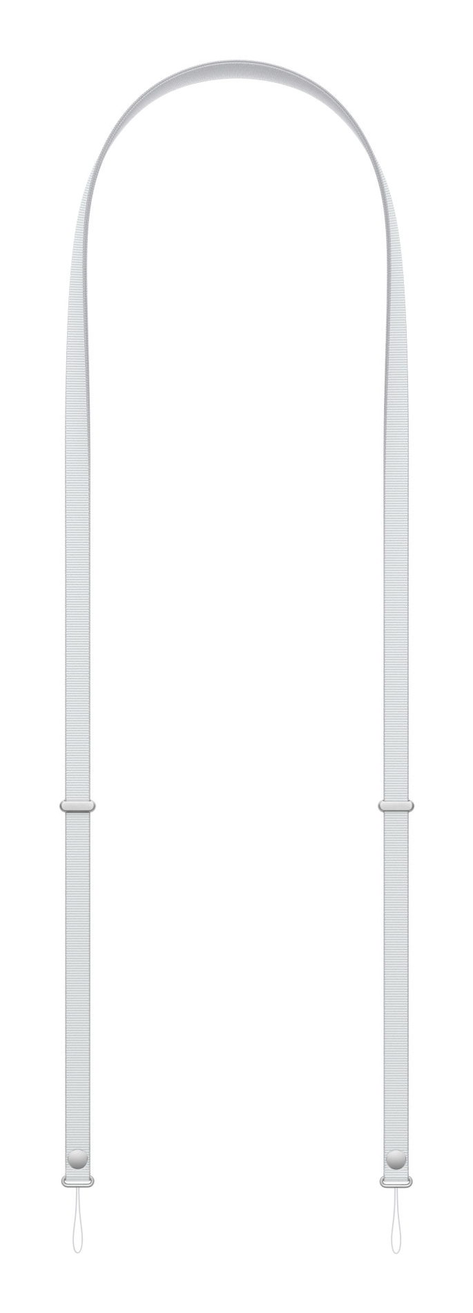 APPLE Crossbody Strap - Light Gray