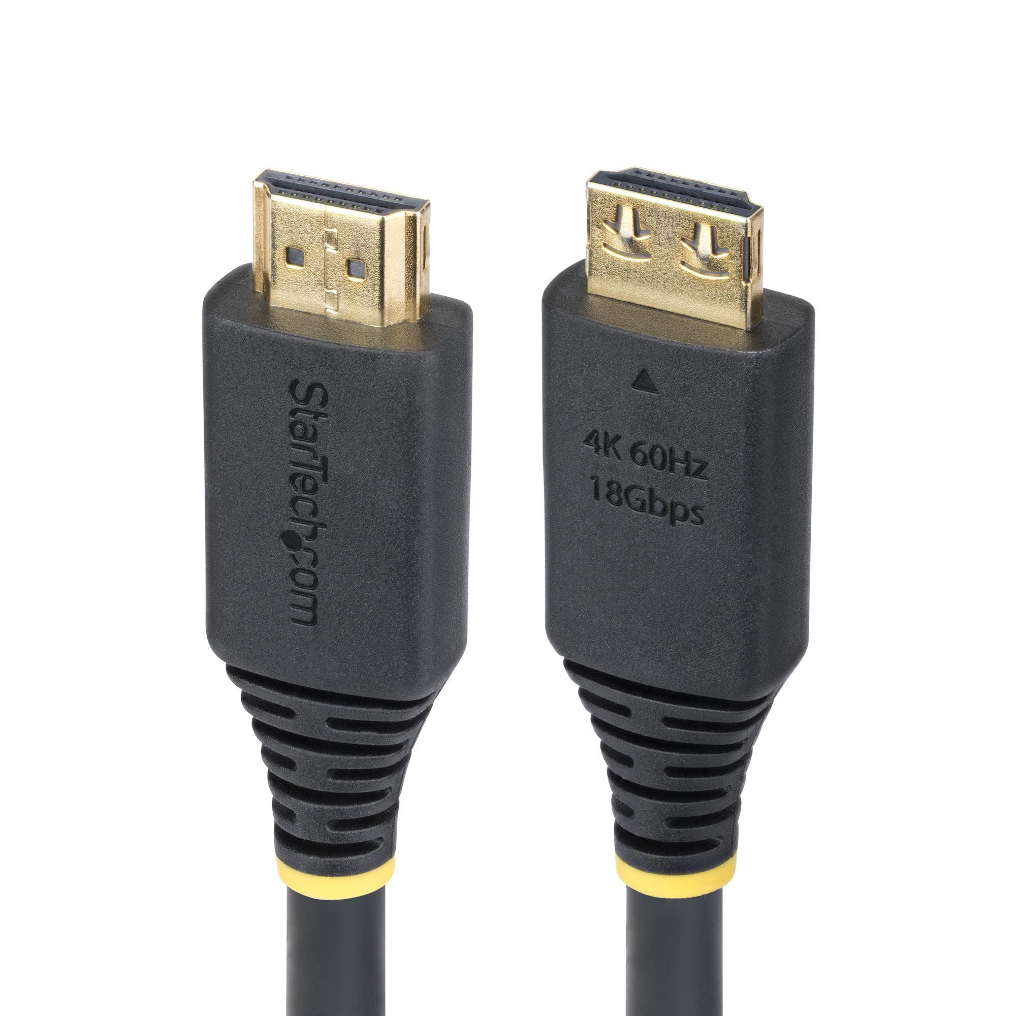 STARTECH.COM 4,5m High Speed HDMI-Kabel mit Griff-Steckern 4K 60Hz/1440p 144Hz 18 Gbps UHD HDMI 2.0 Arc Kabel TPE-Mantel