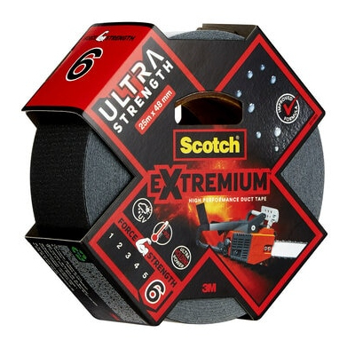 Scotch Extremium™ Ultra Strength Gewebeband schwarz 48,0 mm x 25,0 m 1 Rolle