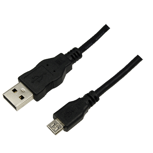 LogiLink Micro-USB-Kabel 1,8m schwarz Polybag