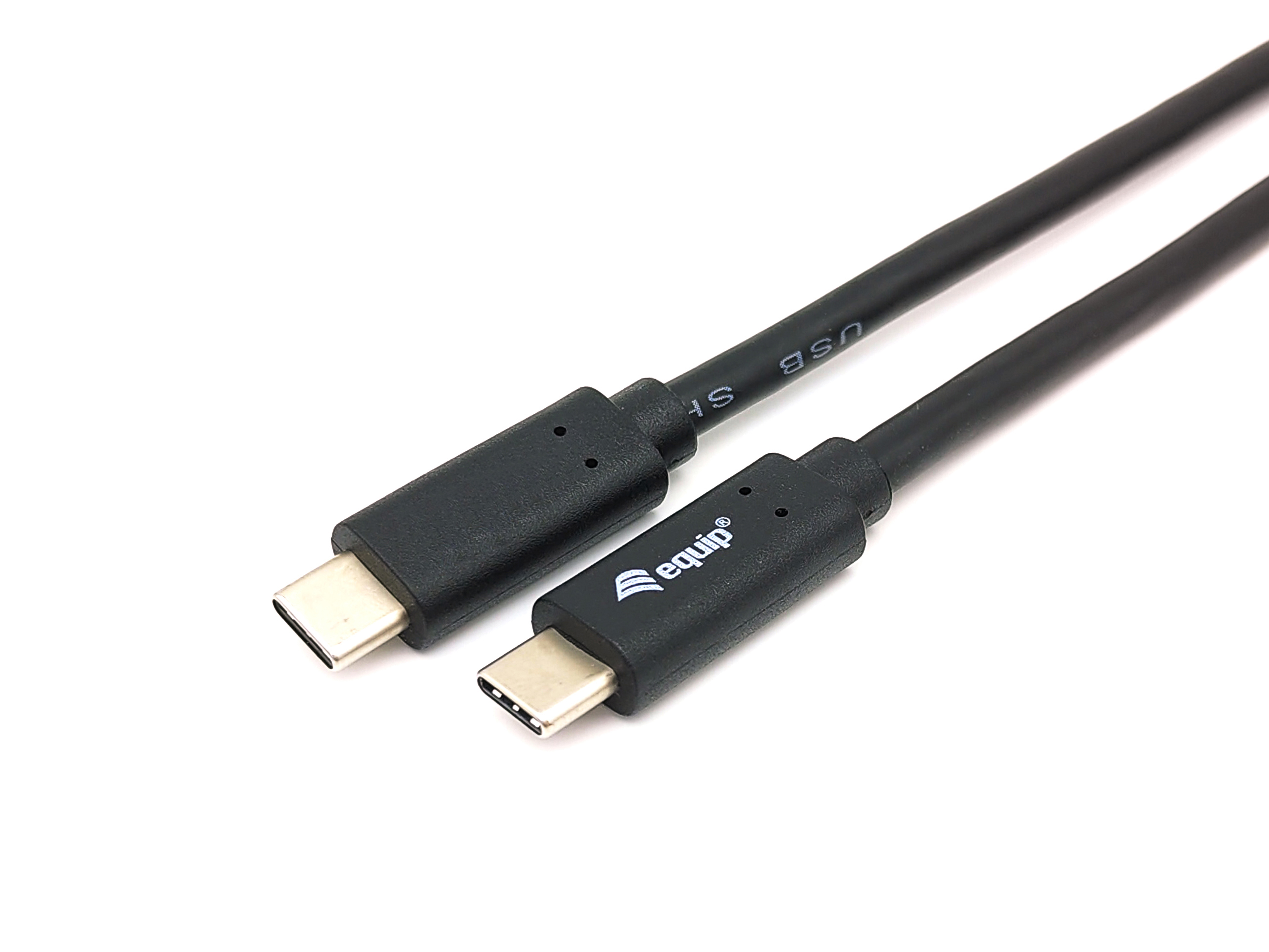 Equip Kabel USB-C3.2->C Gen1 PD60W St/St 0.50m schwarz