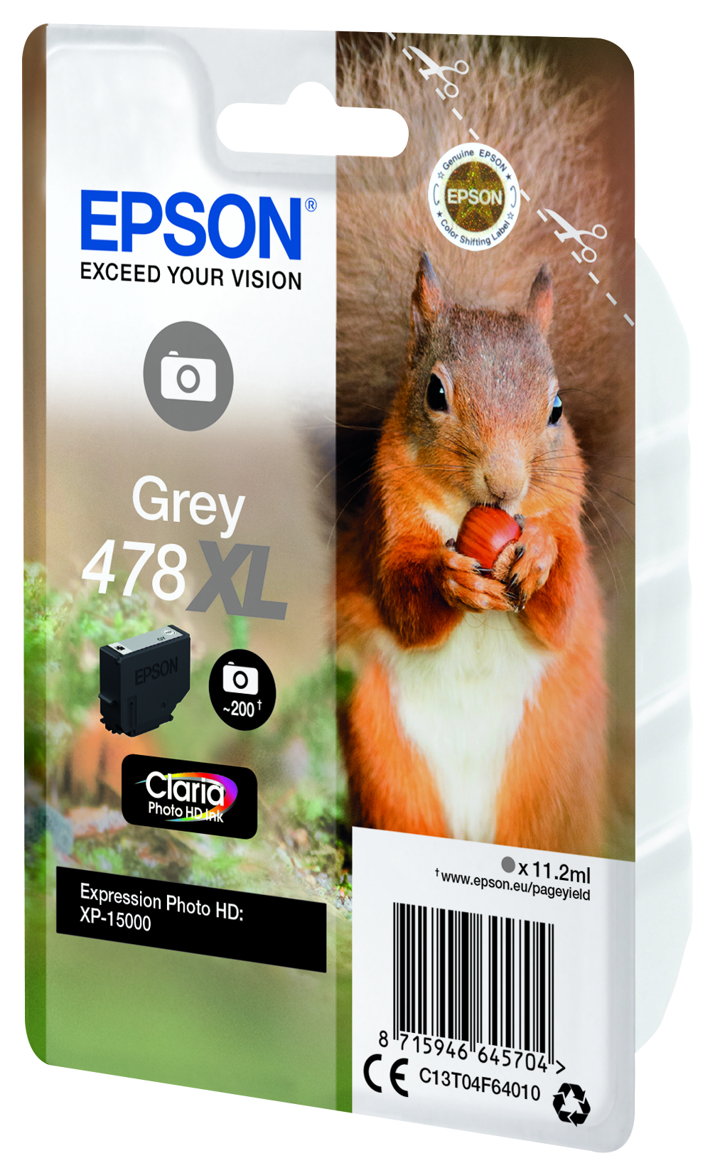 EPSON 478XL/T04F64 (Eichhörnchen) grau Druckerpatrone