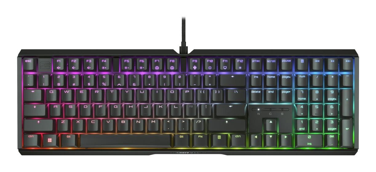 CHERRY MX 3.1 RGB BLACK KEYBOARD CORDED MECHANICAL MX2A