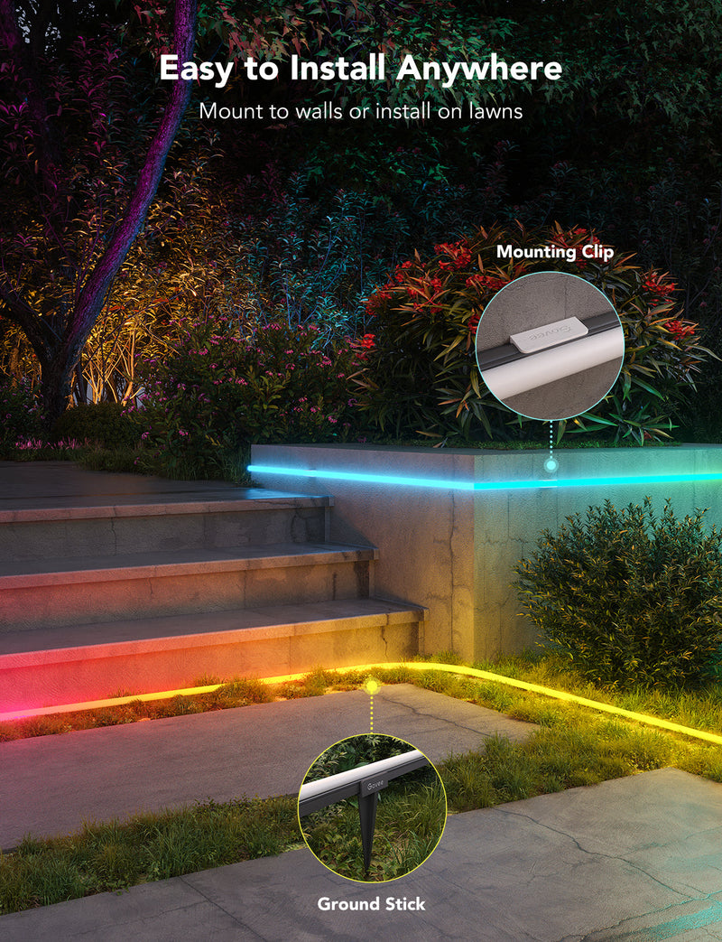 RGBIC Outdoor Neon Strip Lights, LED-Streifen