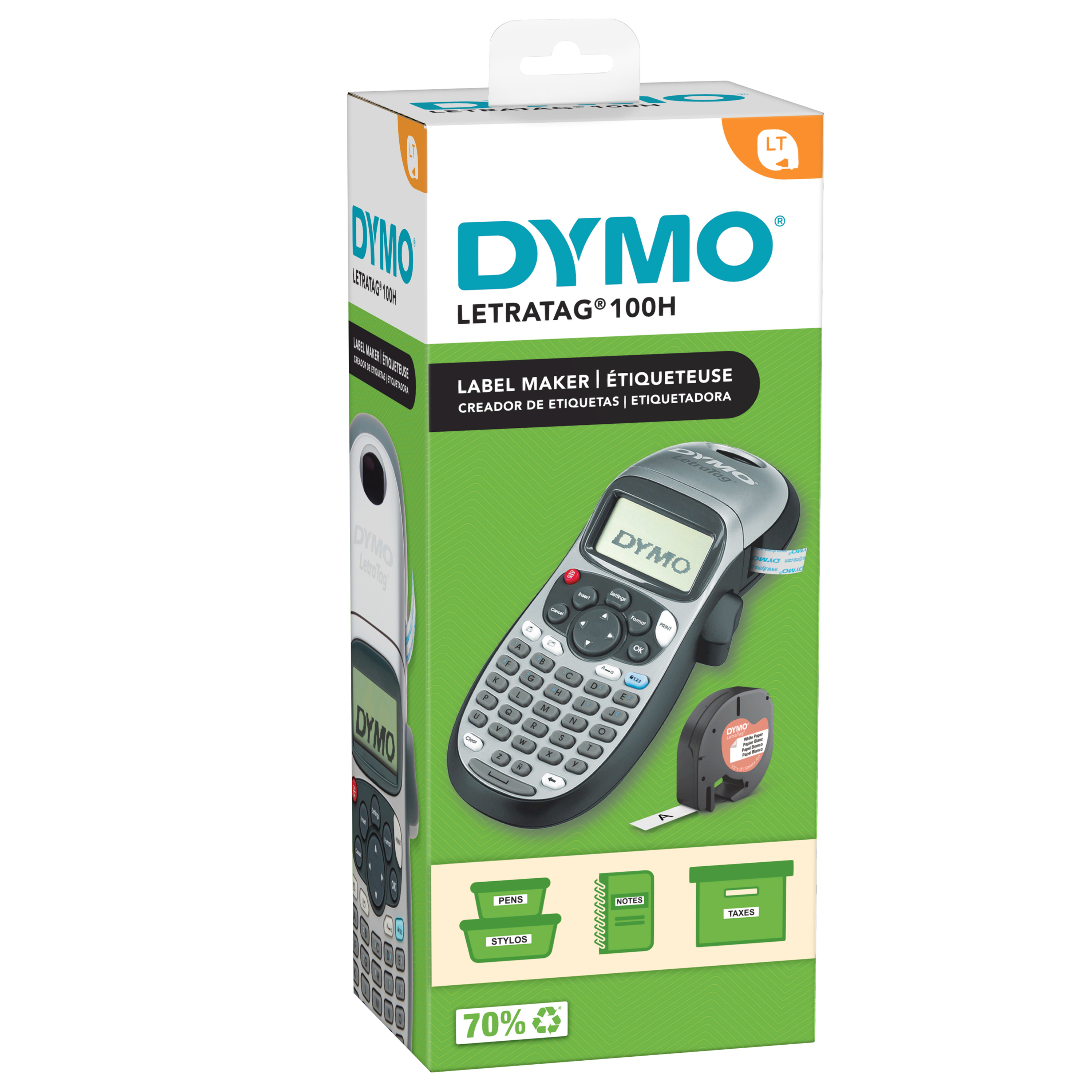 DYMO LetraTag LT-100H Beschriftungsgerät silber