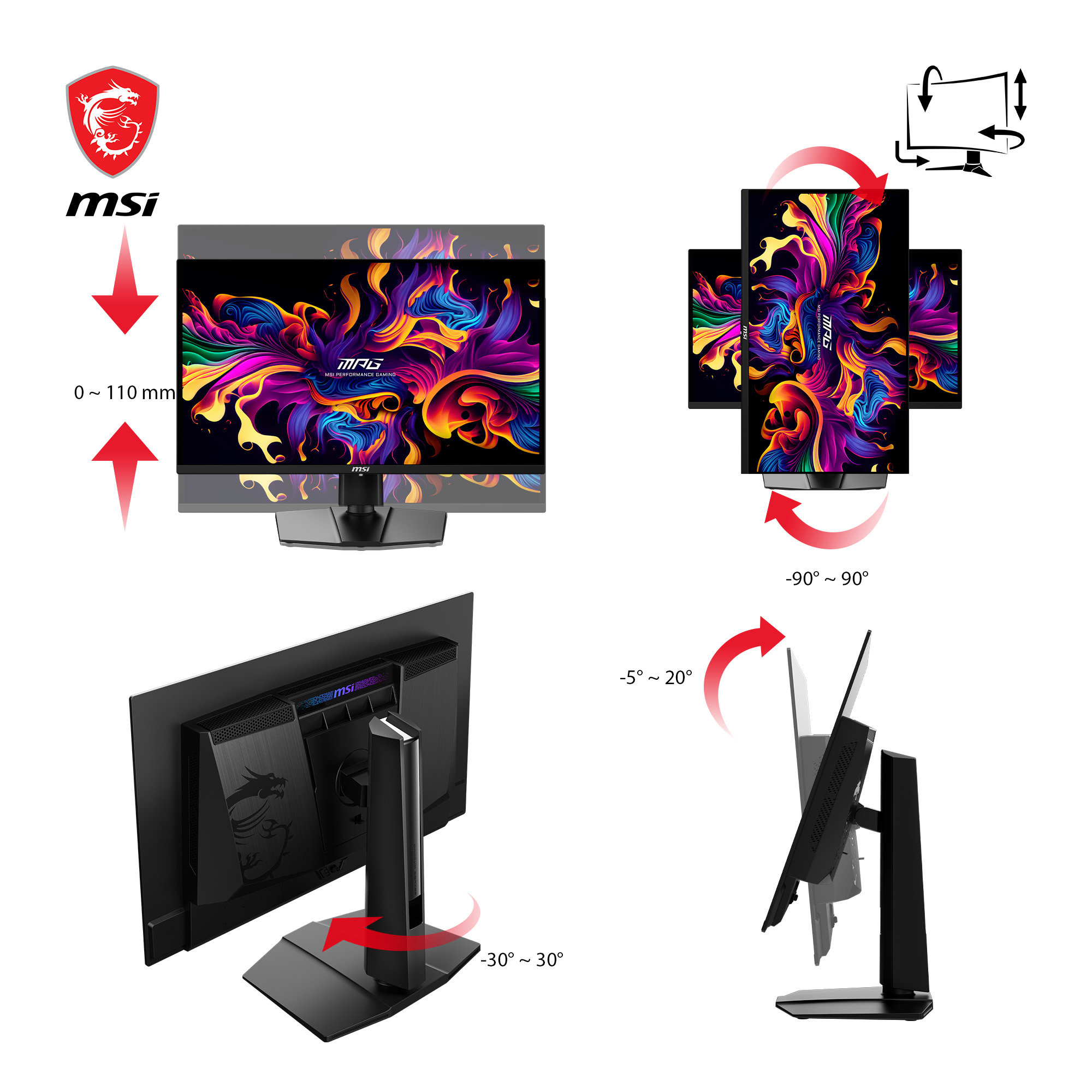 MPG 271QRXDE QD-OLED, Gaming-Monitor