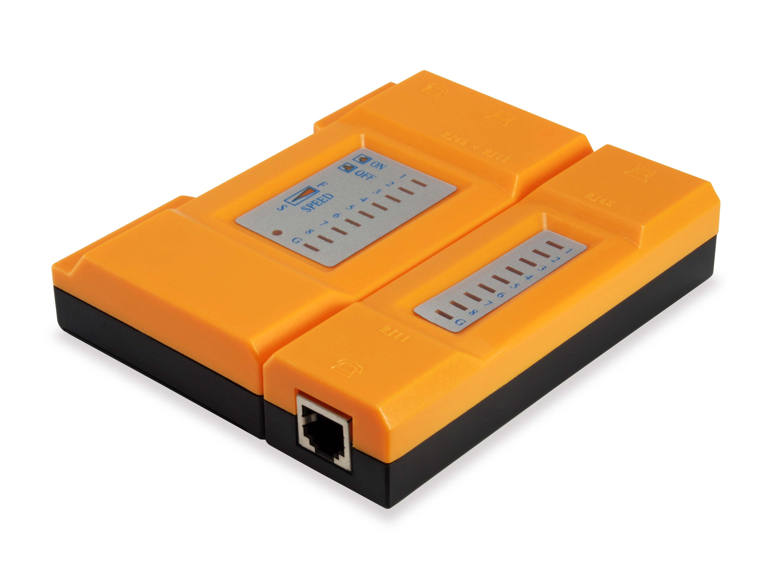 Equip Kabeltester für RJ45/RJ12/RJ11 orange