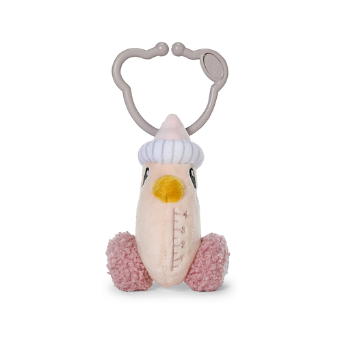 Flasche für Babys mit Rassel im Inneren und Clip, waschbar, Babyflasche