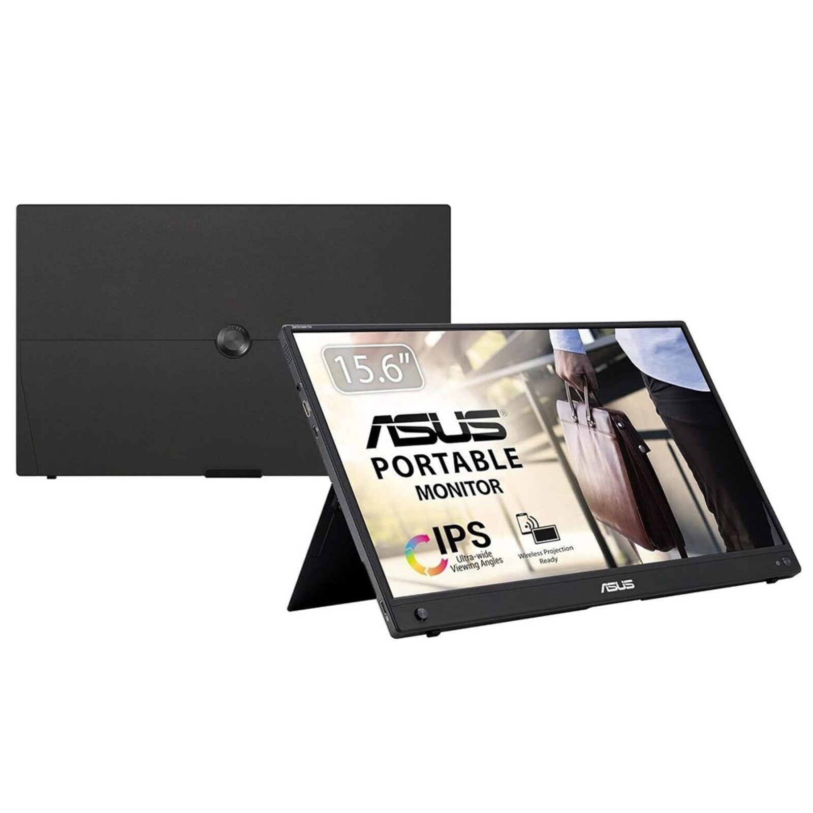 ASUS MB16AWP 39,62cm 15,6Zoll WLED IPS FHD AG 16:9 60Hz 250cd/m2 5ms Mini HDMI USB Type-C 2x1.5W speaker Black+Gun Metal