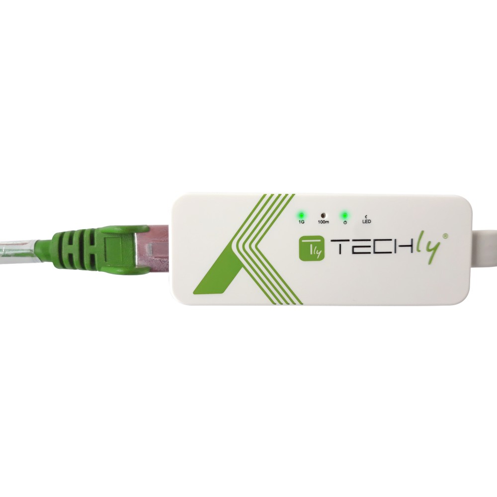 EFB Techly USB 3.1 Typ C RJ45 10/100/1000 weiss