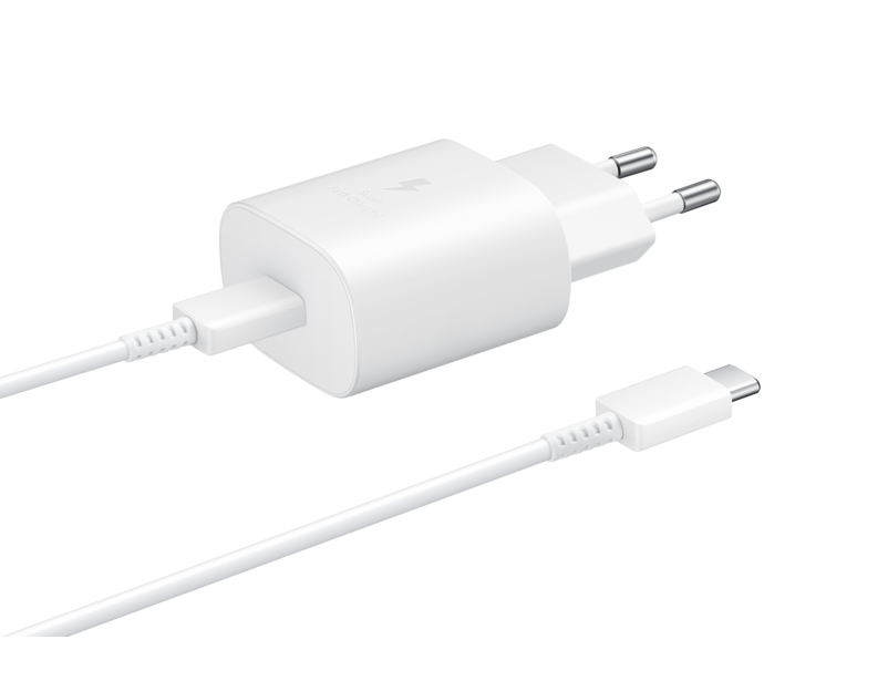 Samsung Fast Charging Wall Charger EP-TA800 - Netzteil - Ultra Fast Charge - USB-C 25W - weiß