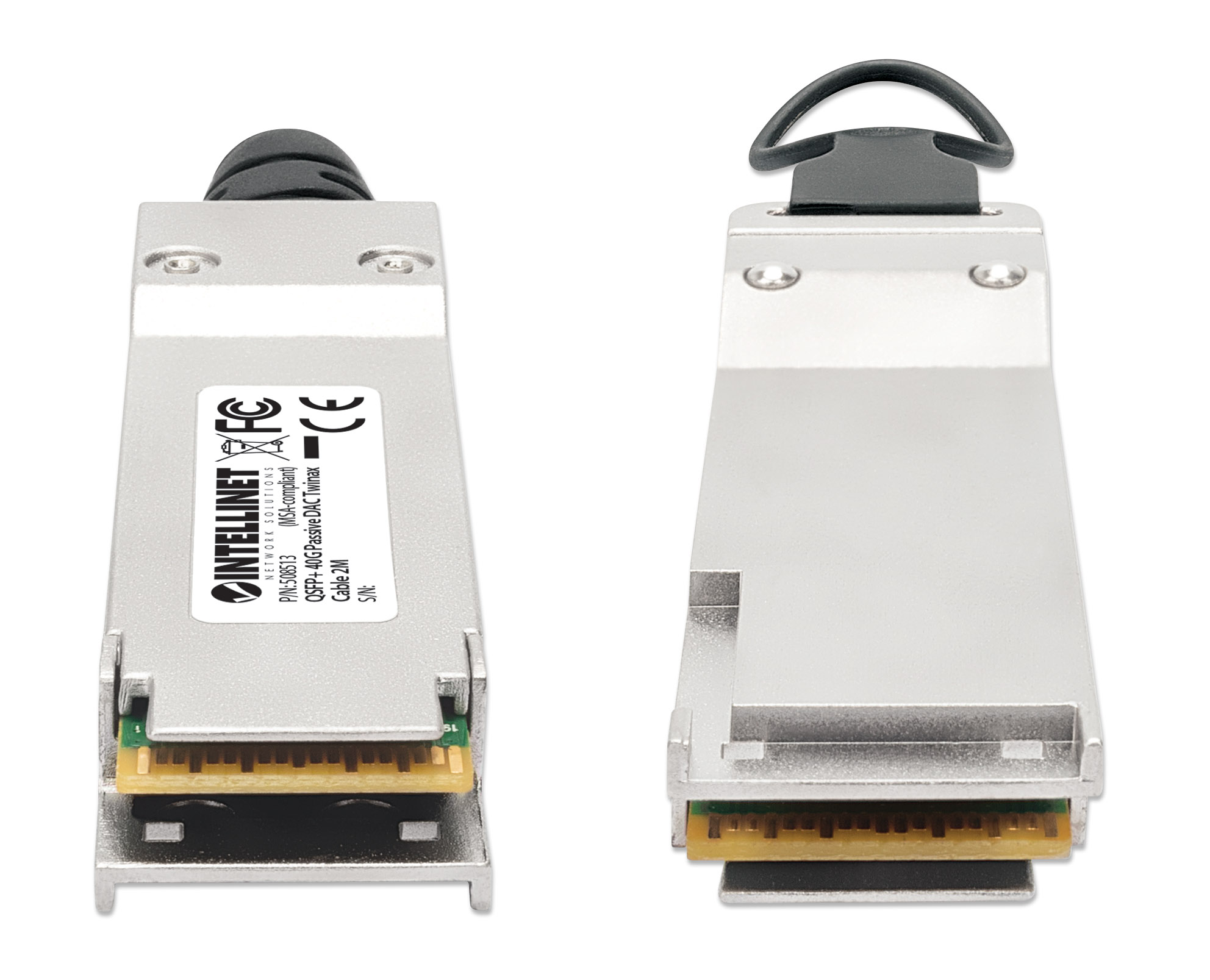 INTELLINET QSFP+ 40G Passives DAC Twinax-Kabel 2,0m MSA-konf