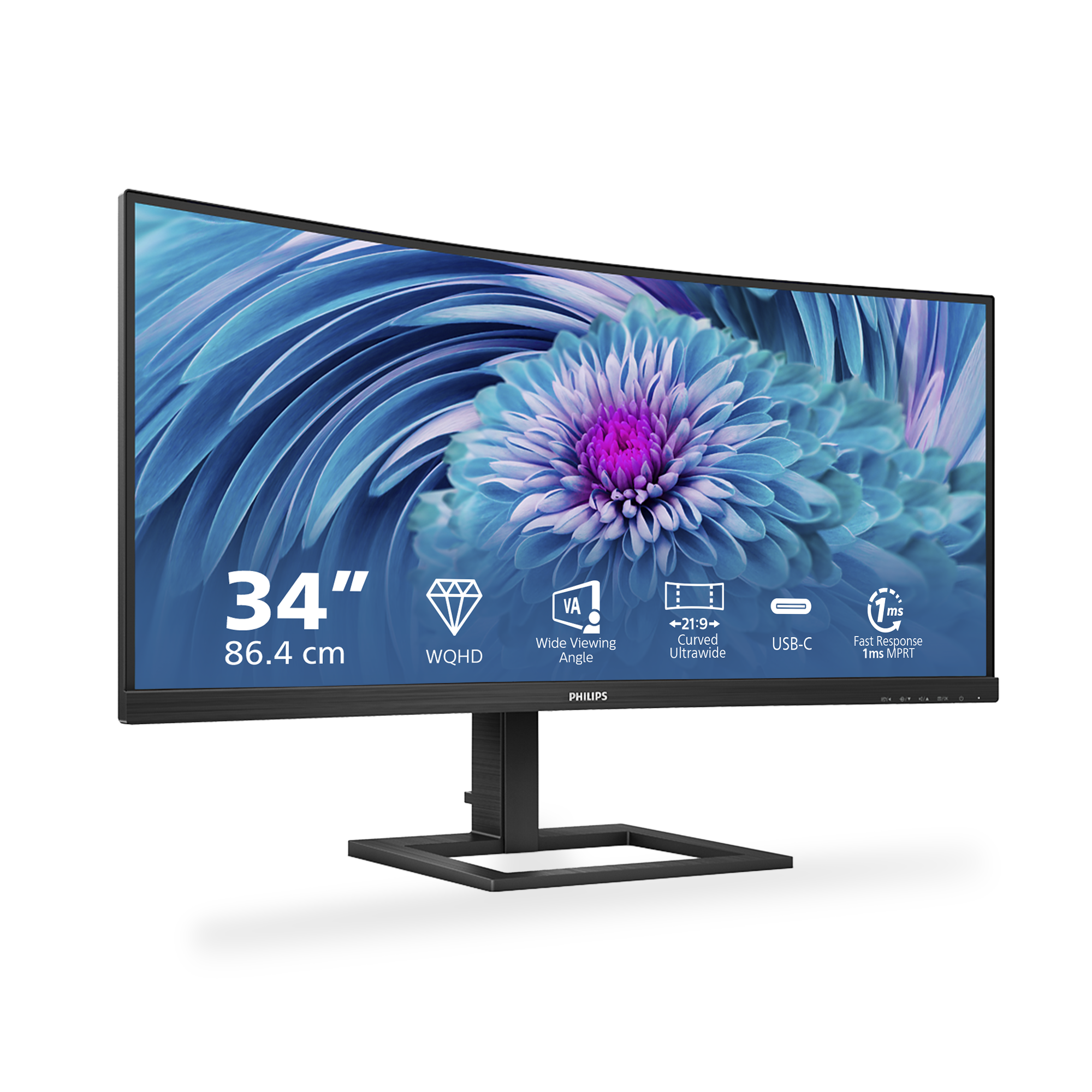Philips 86,4cm (34,0) 346E2CUAE 21:09 HDMI+DP+USB-C VA