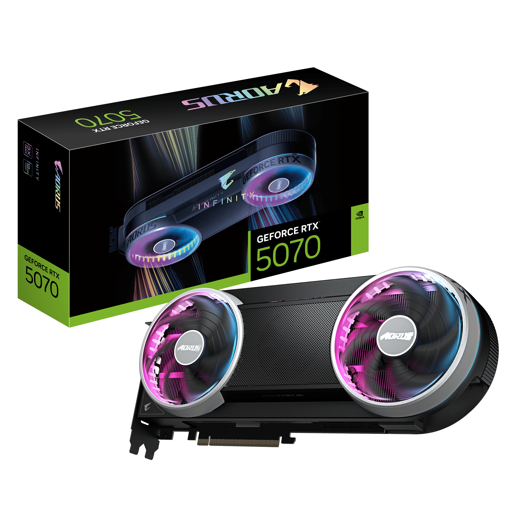 GIGABYTE AORUS GeForce RTX 5070 INFINITY 12GB