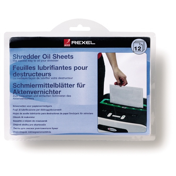 Rexel Aktenvernichter-Ölblätter