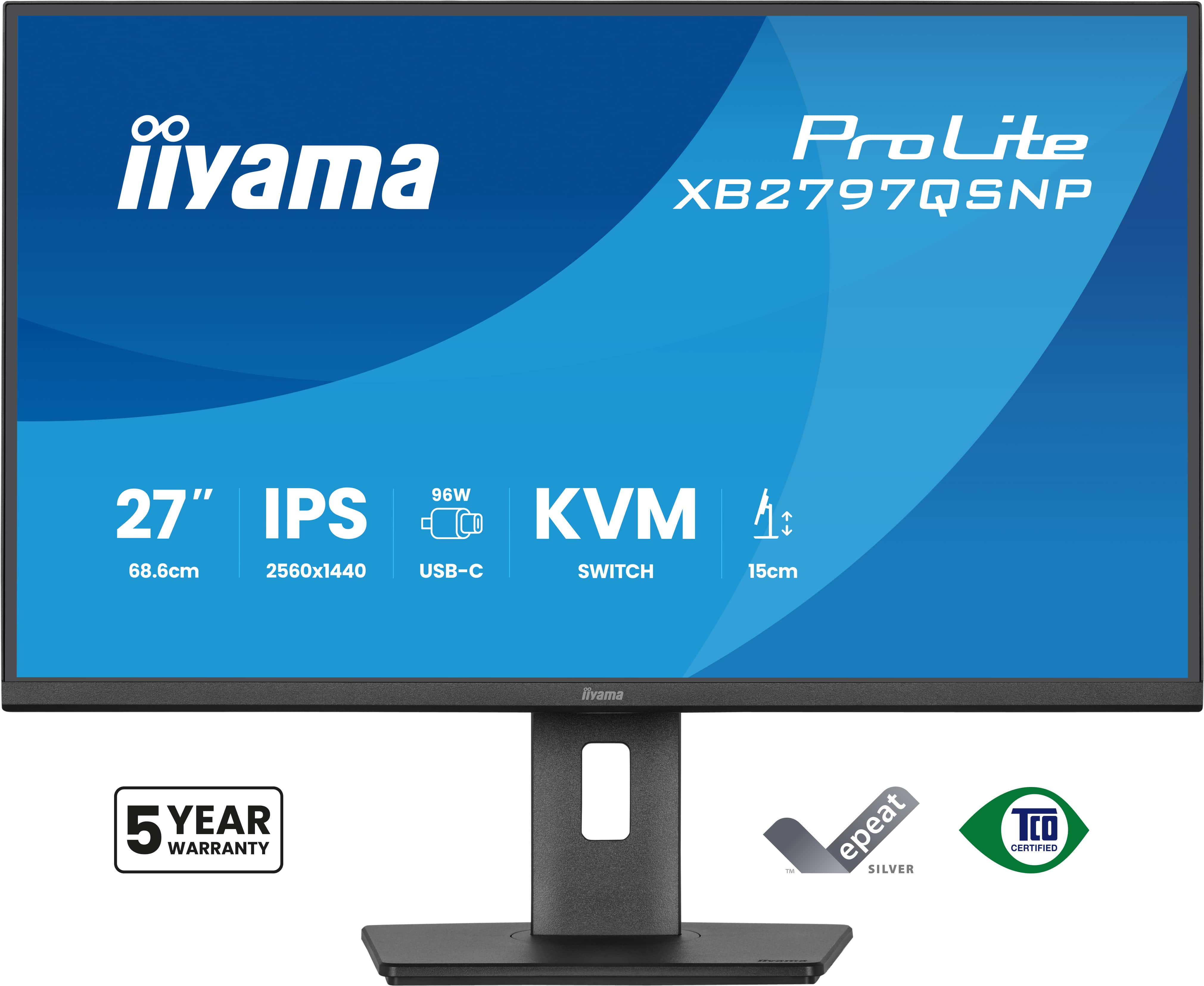 IIYAMA 68.6cm (27) XB2797QSNP-B1 16:9 HDMI+DP+USB-C+KVM