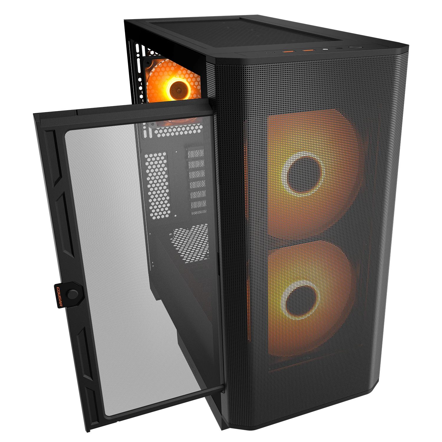 COUGAR Gehäuse Midi-Tower Airface FLO, ARGB, Schwarz