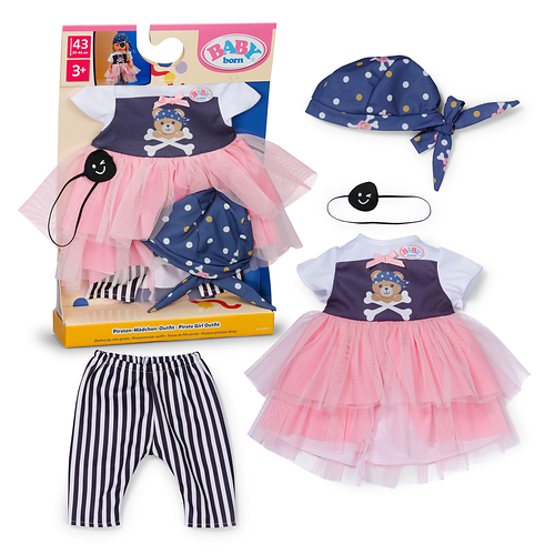 BABY born® Piratenmädchen-Outfit 43cm, Puppenzubehör