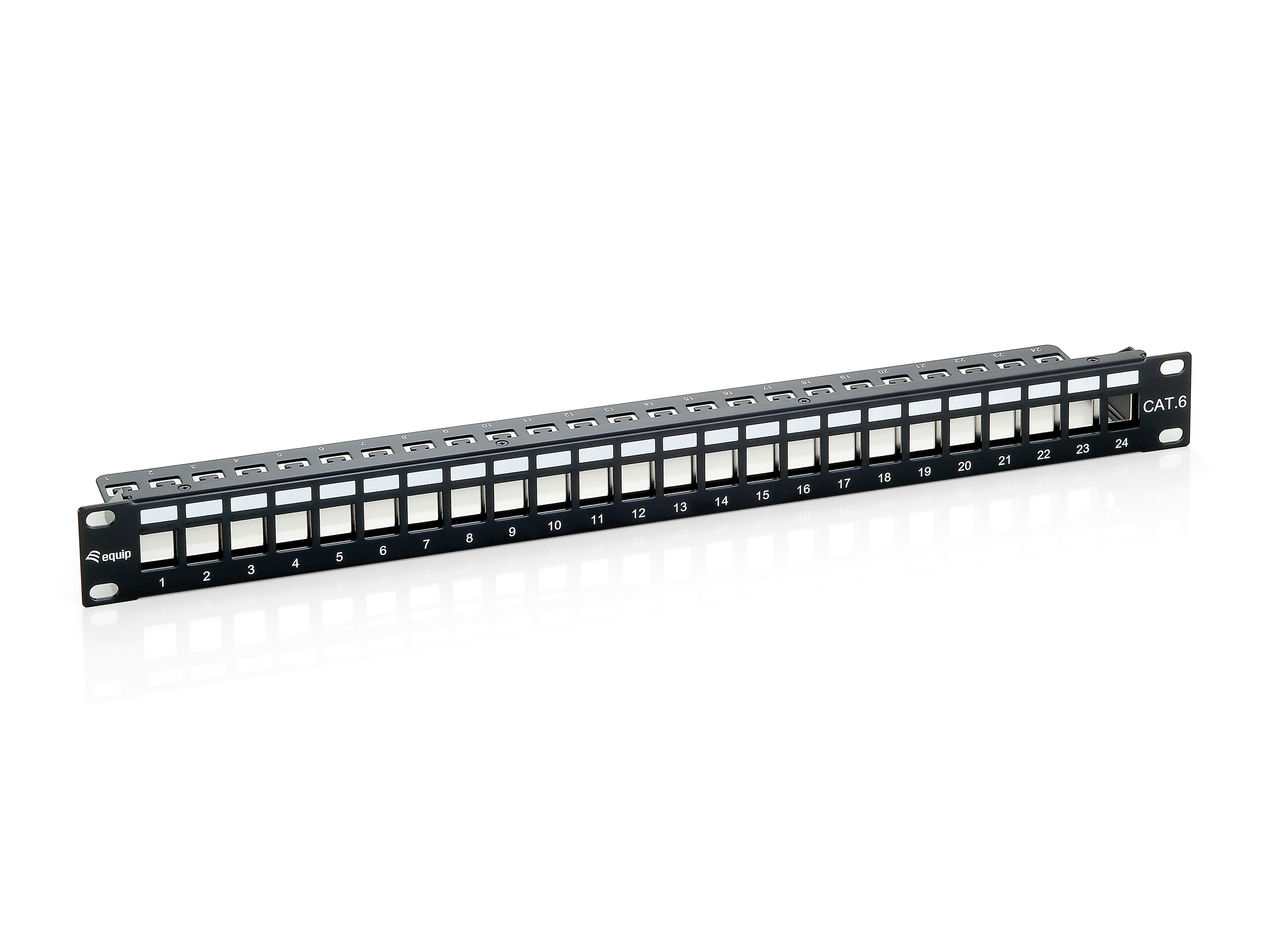 Equip 19 Patchpanel 24xKeystones FTP 1U LSA/110 RAL9005