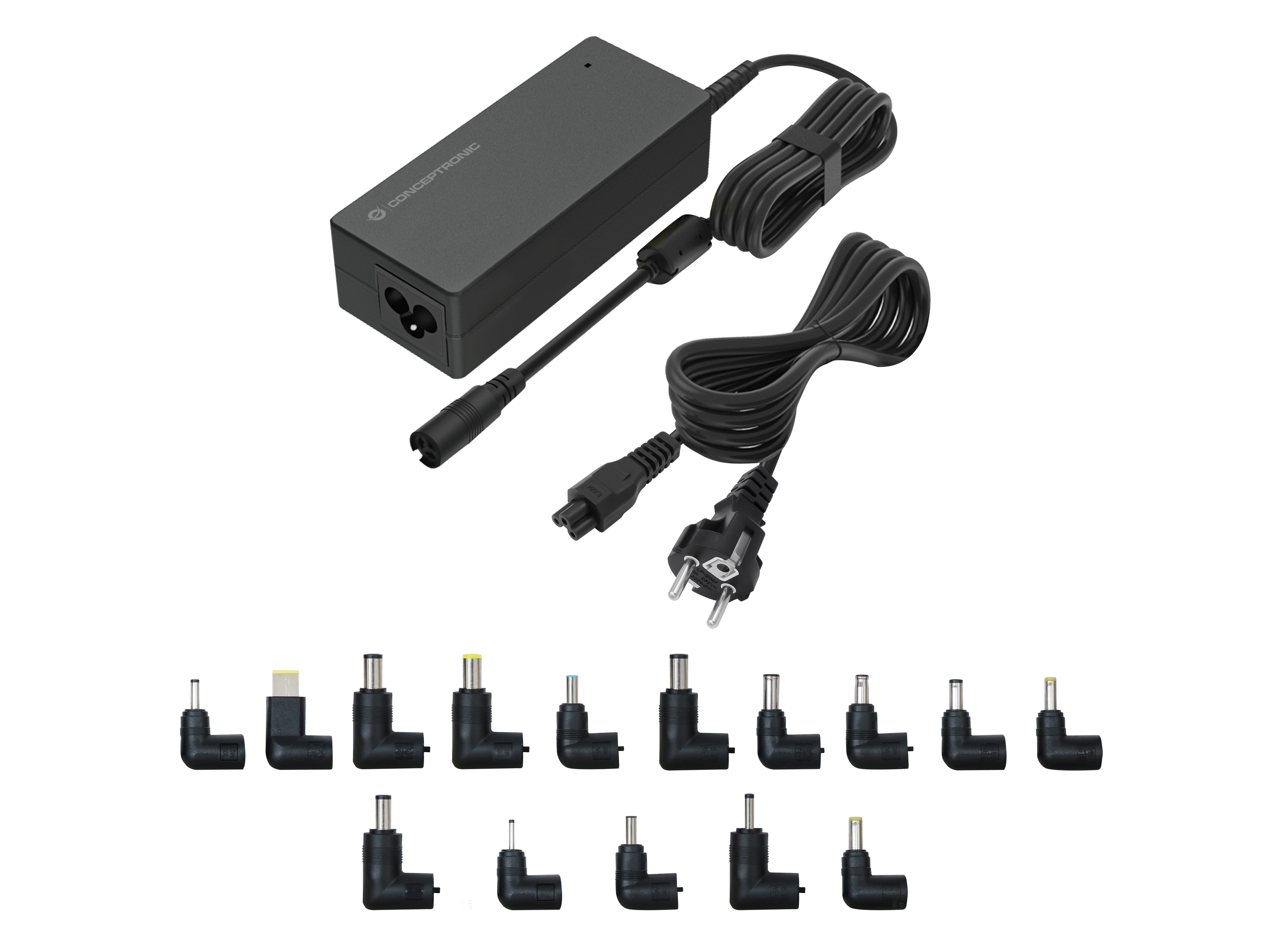 CONCEPTRONIC Univ. Notebook Netzteil inkl.15 Aufsätze 90W