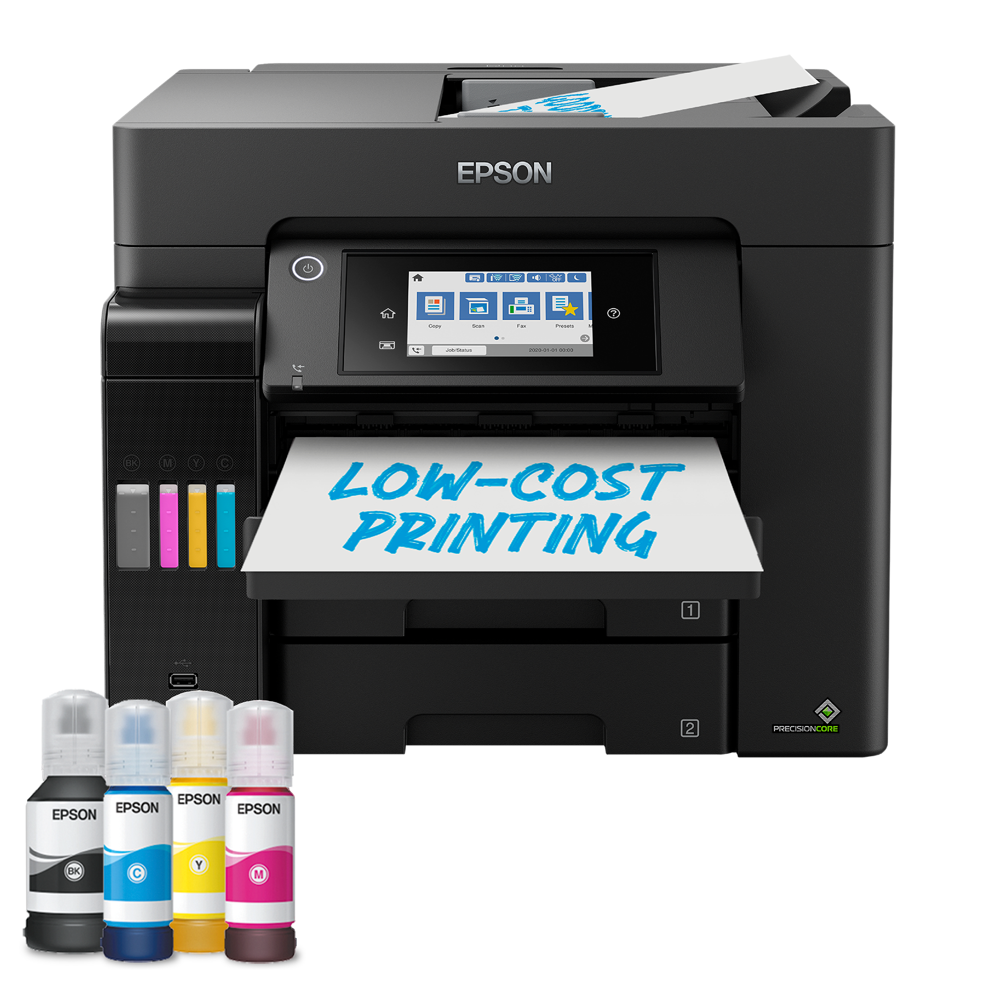 EPSON EcoTank ET-5855 4 in 1 Tintenstrahl-Multifunktionsdrucker schwarz