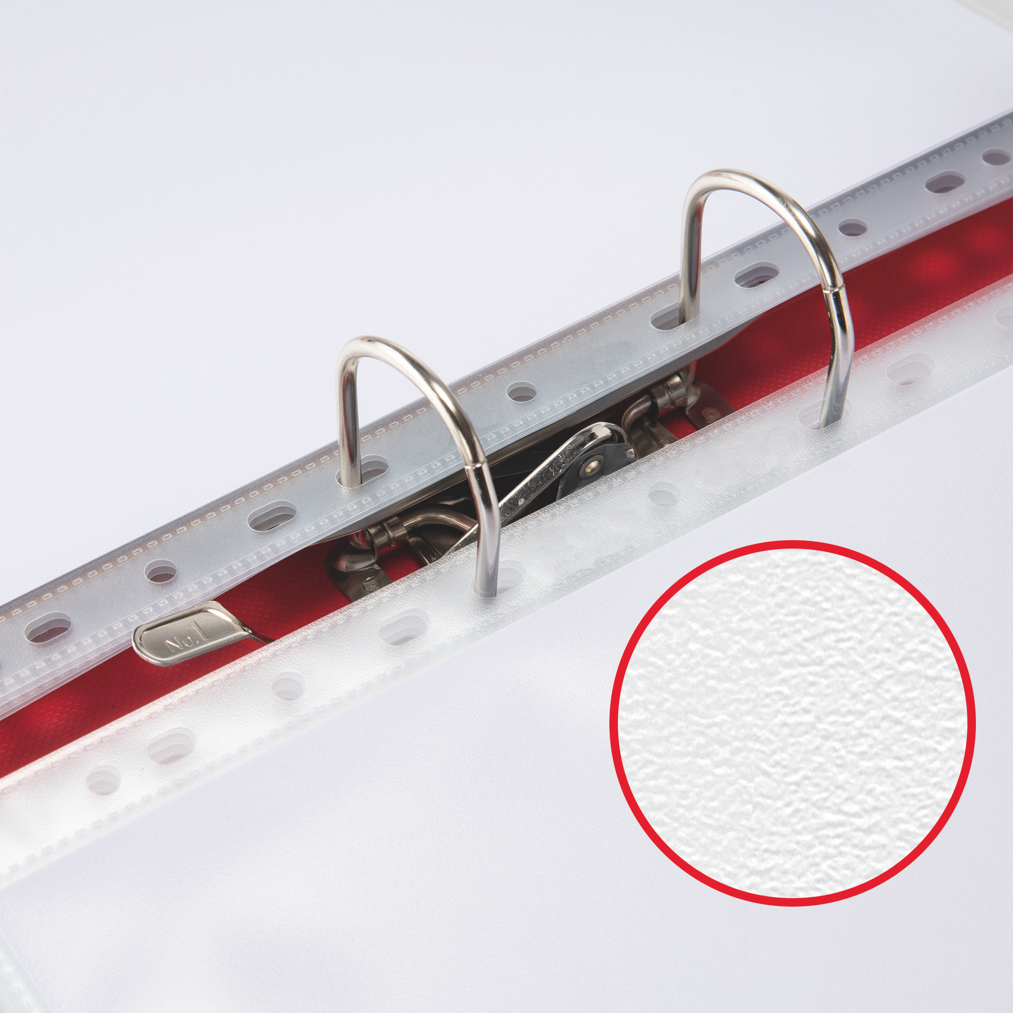 Esselte Prospekthüllen DIN A4 transparent genarbt 0,09 mm, 100 St.