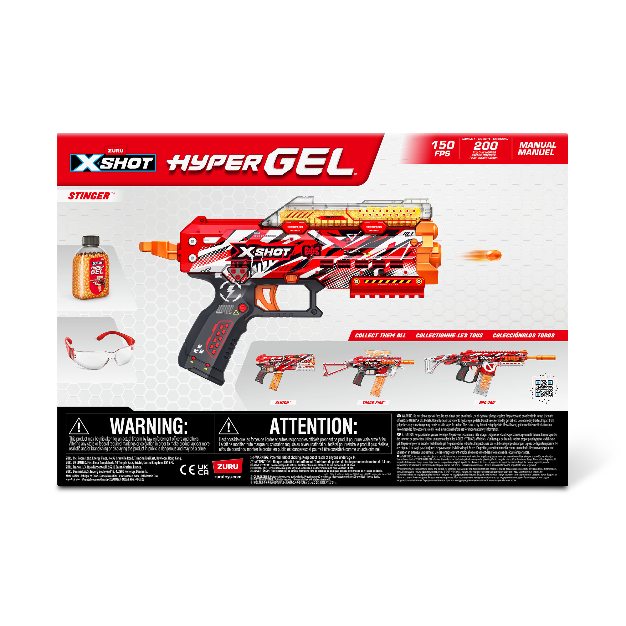 XSHOT - Hyper Gel Stinger Blaster, Gel-Blaster