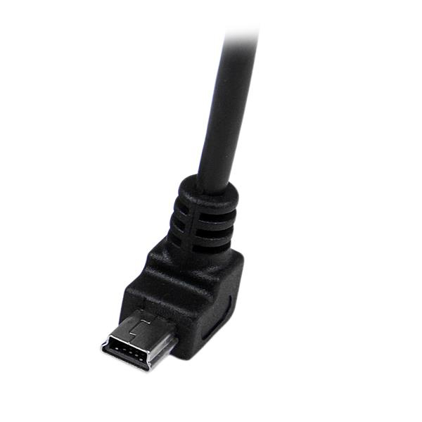 2M DOWN ANGLE MINI USB CABLE .