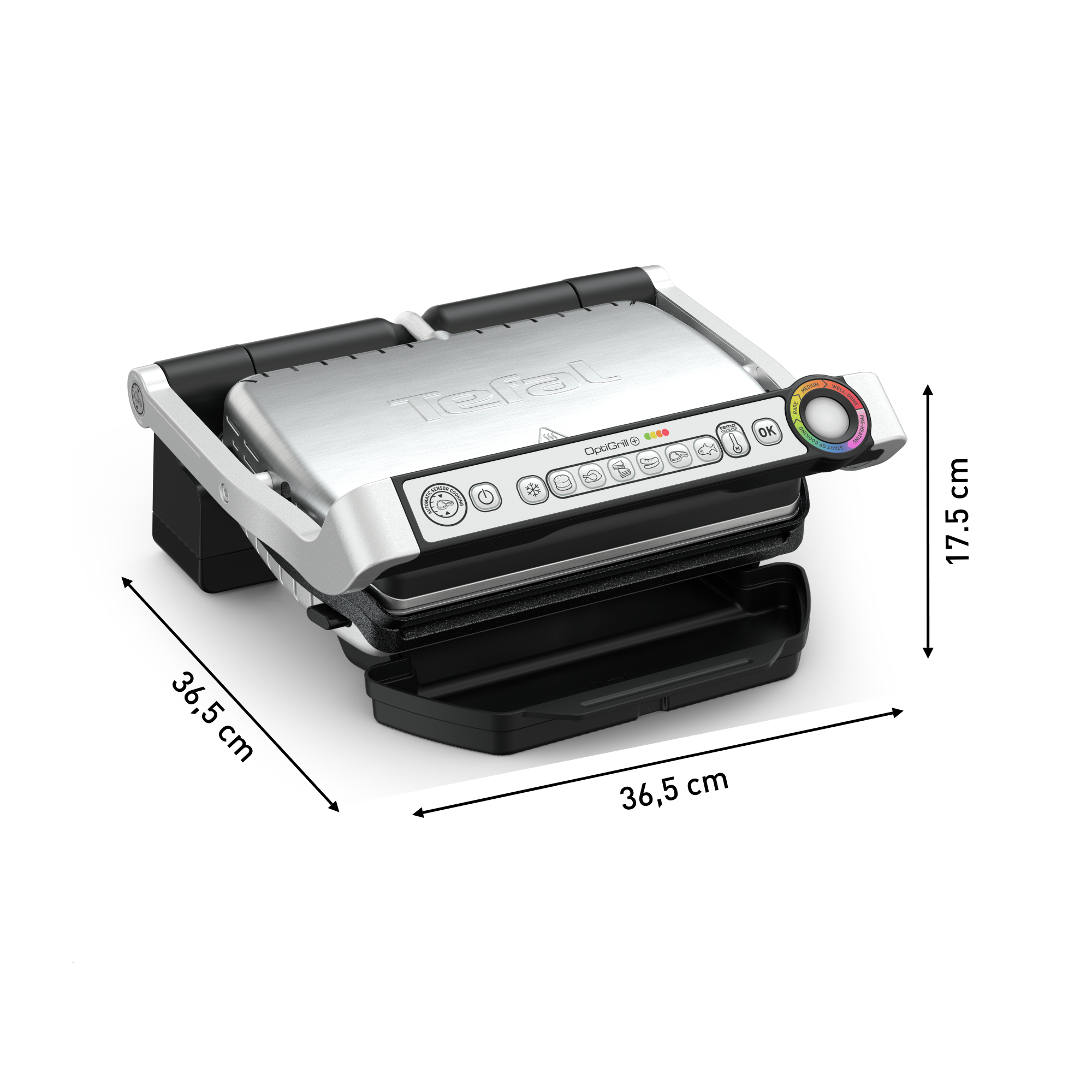 Tefal Optigrill+ Snacking&Baking GC714D Kontaktgrill mit Backschale
