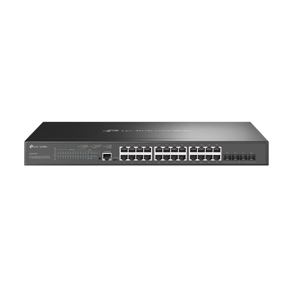 TP-LINK JetStream TL-SG3428XMP - Switch - managed - 24 x 10/100/1000 (PoE+)