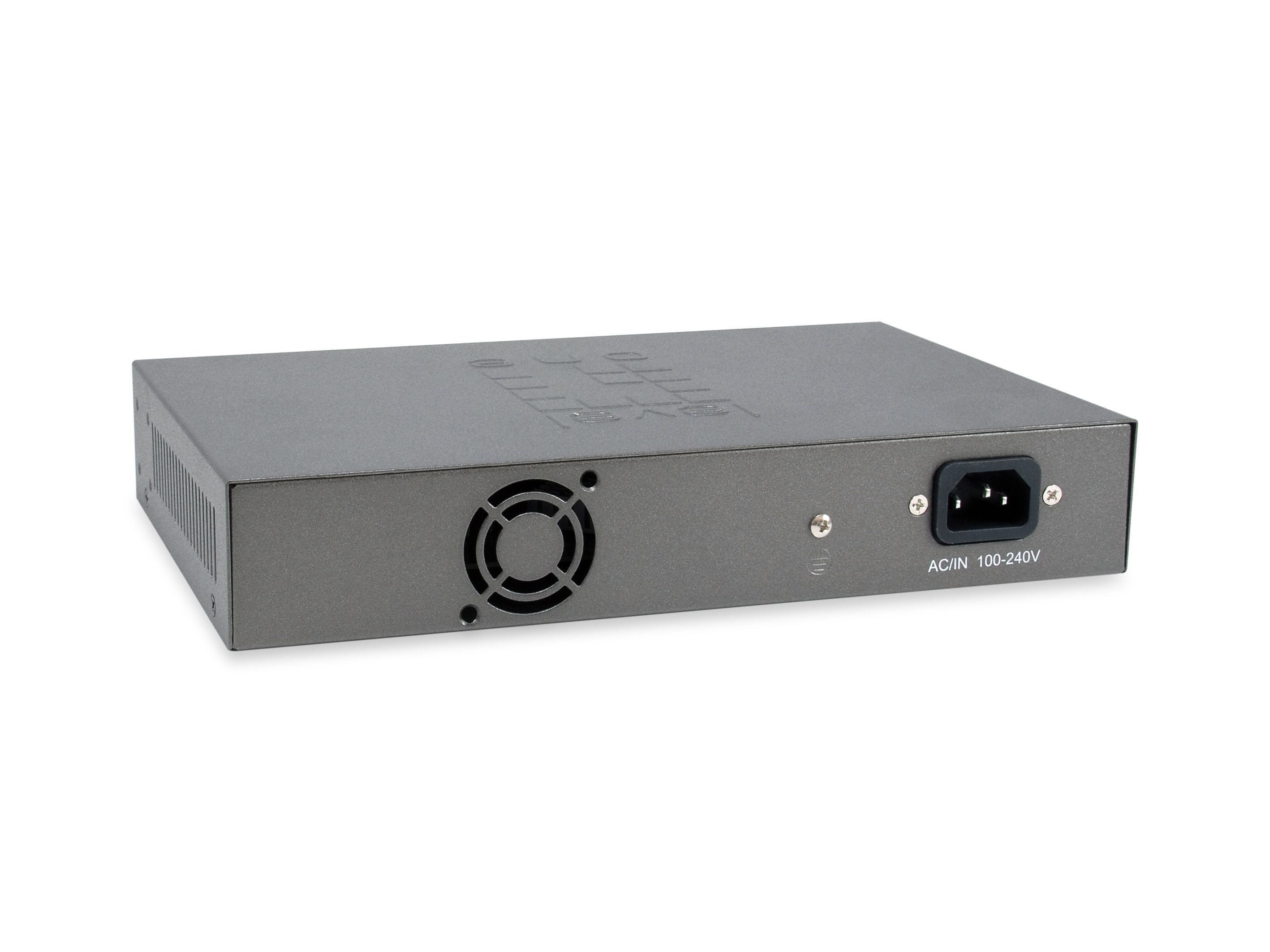LevelOne PoE+Switch 8xGE PoE/2xGE/2xSFP 150W 19unman.Metall