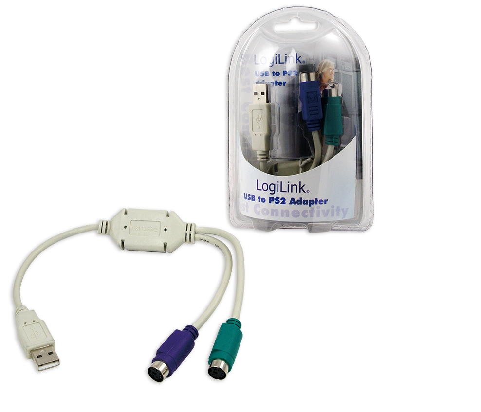 Logilink Adapter USB A > PS/2 0.20m