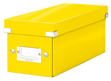 LEITZ CD-/DVD-Box Click & Store gelb, 1 St.