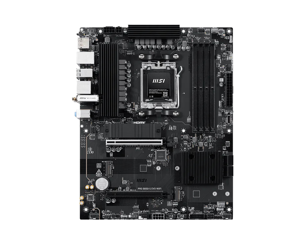 MSI PRO B850-S EVO WIFI AM5 MB 4xDDR5 4xSATA 3xM.2