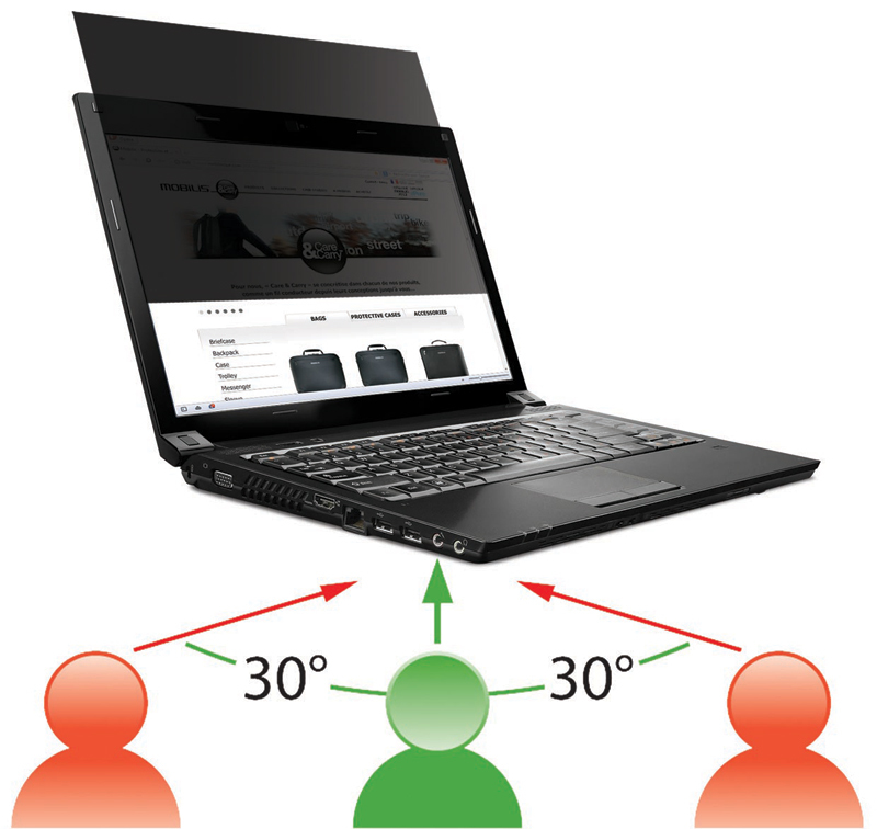 SCREEN PROTECTOR PRIVACY 13.3IN W 16:9 DIM 294X165MM
