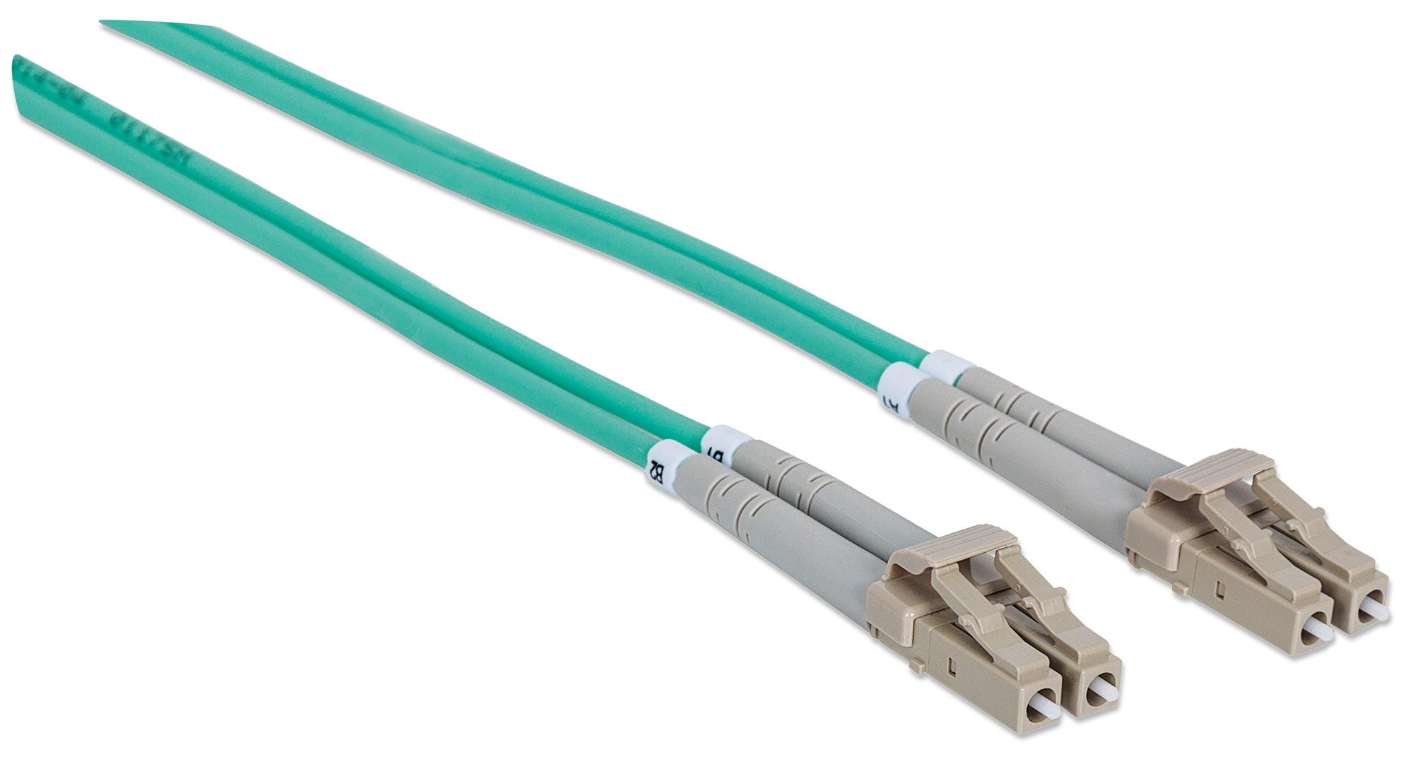 INTELLINET LWL Anschlusskabel LC/LC 2m Multimode OM3 aqua
