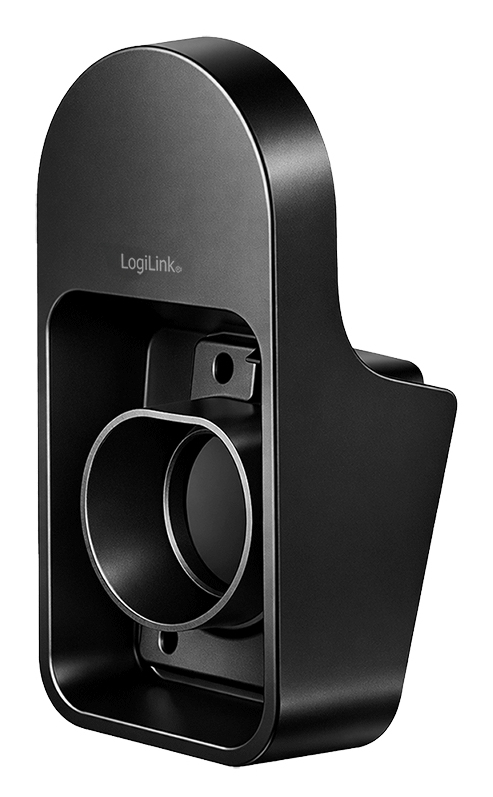 Logilink Wandhalterung m.Kabelablage f. Auto-Ladekabel,schw.