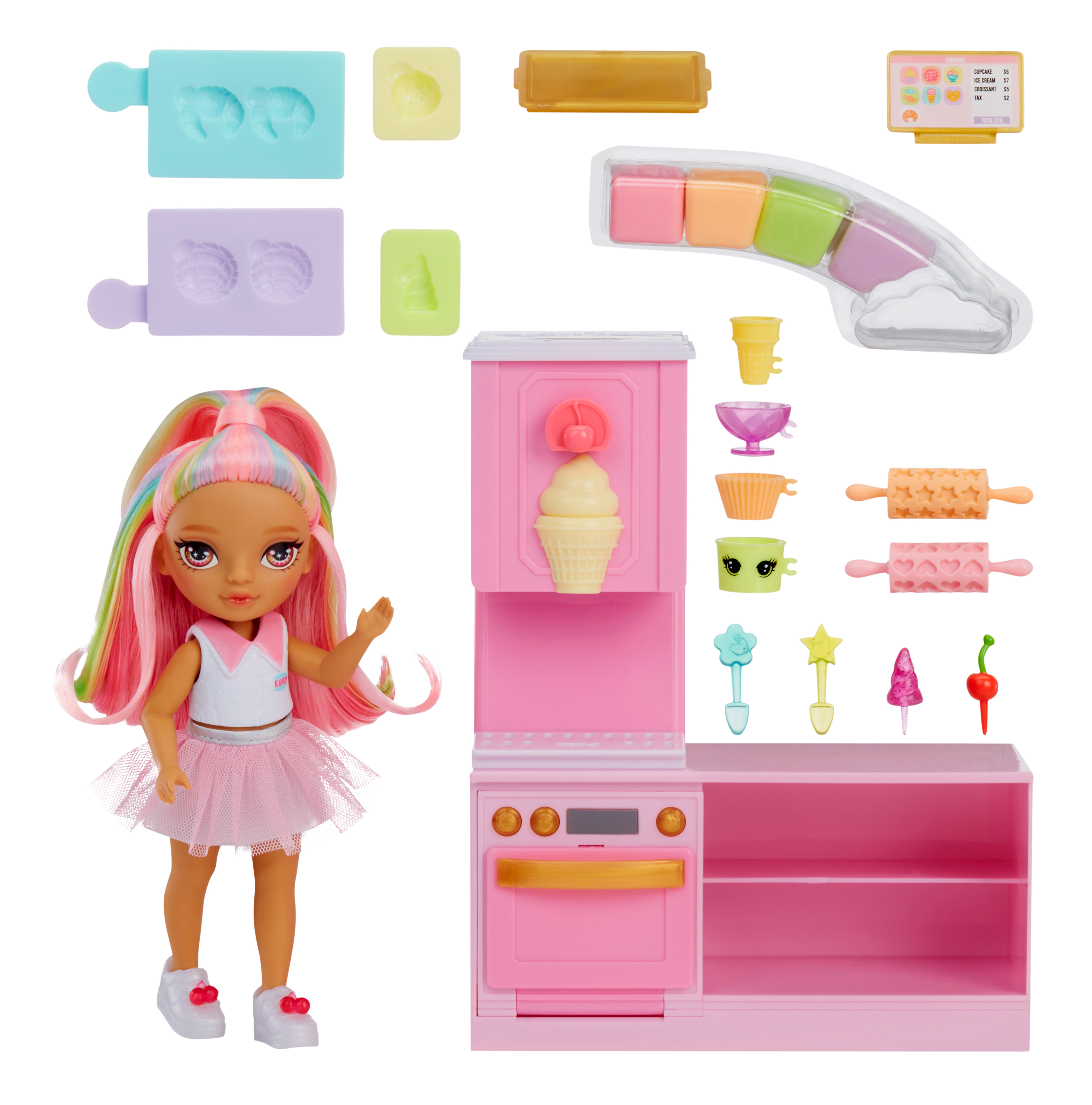 Rainbow High Little - Dessert Shop with Kandy Spielset, Spielfigur