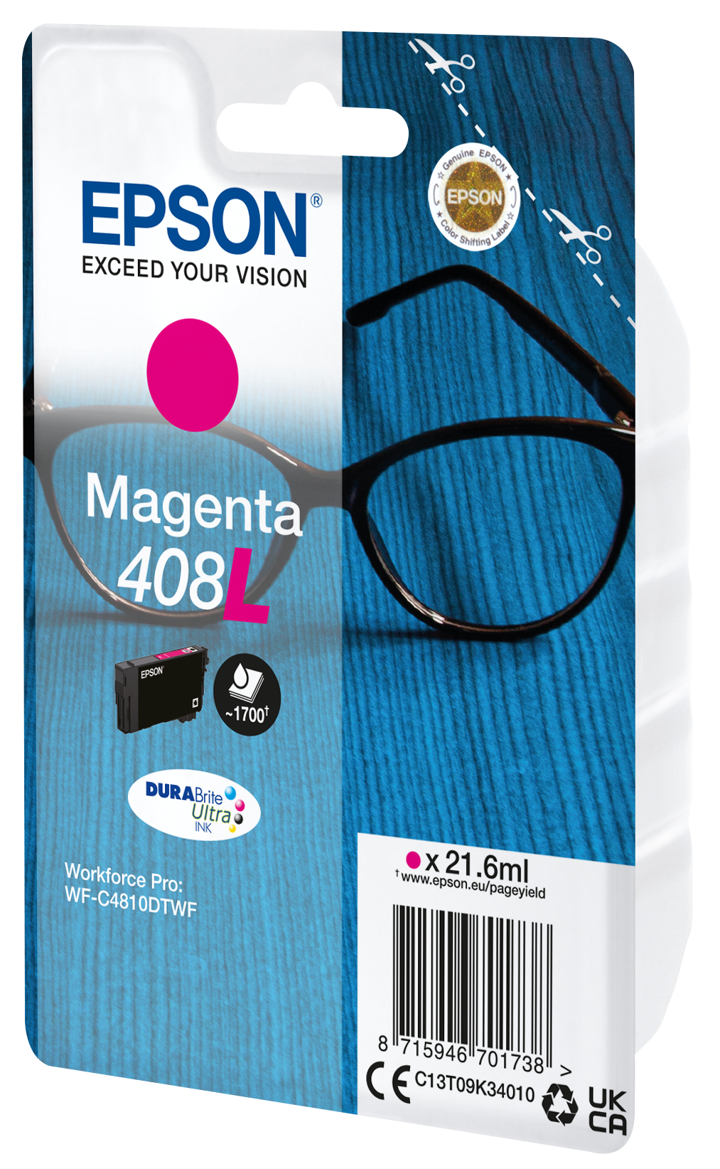 EPSON 408L/T09K3 (Brille) magenta Druckerpatrone