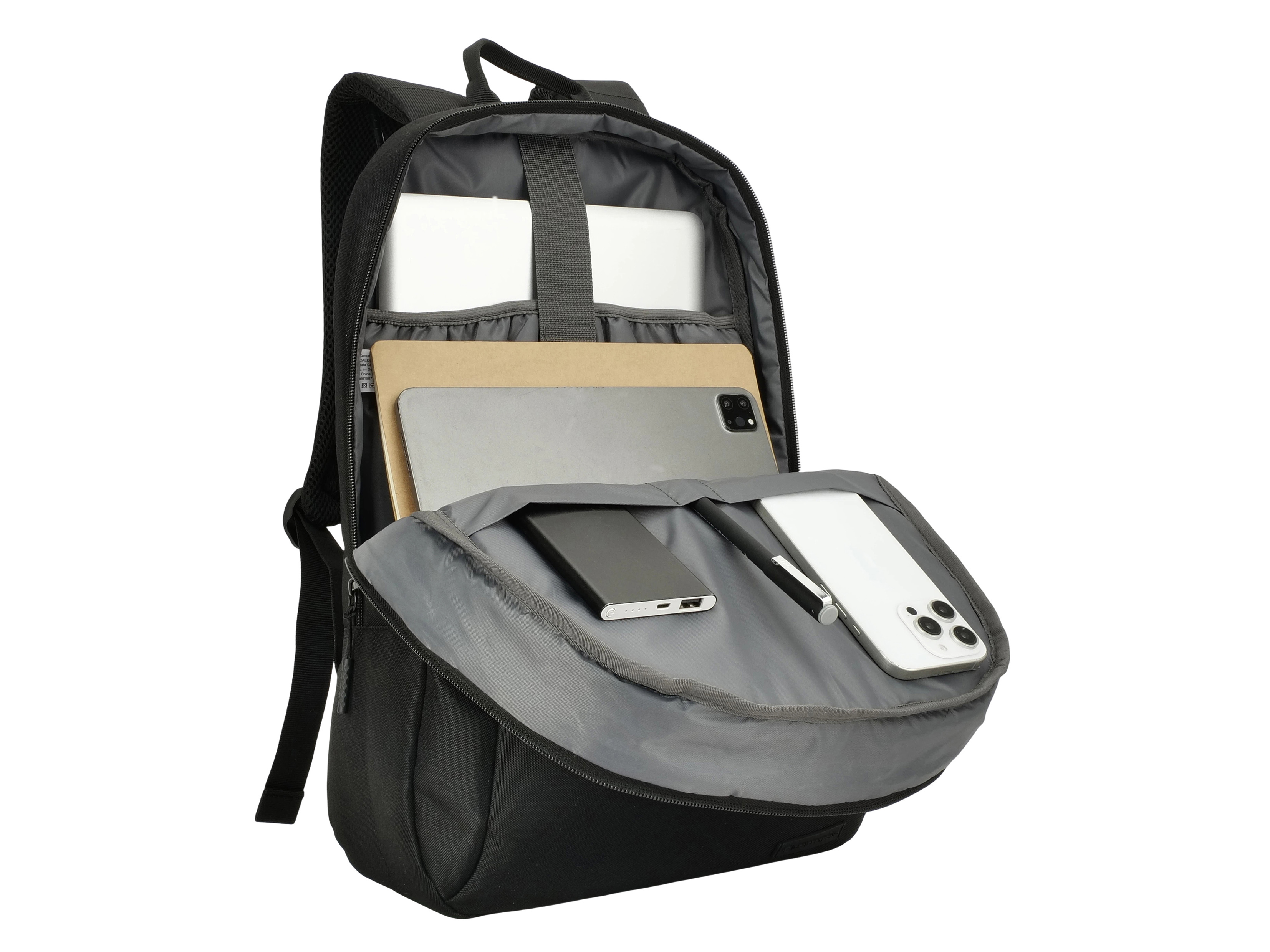 CONCEPTRONIC Notebook-Rucksack 15 Multi-Fächer-Design schw.