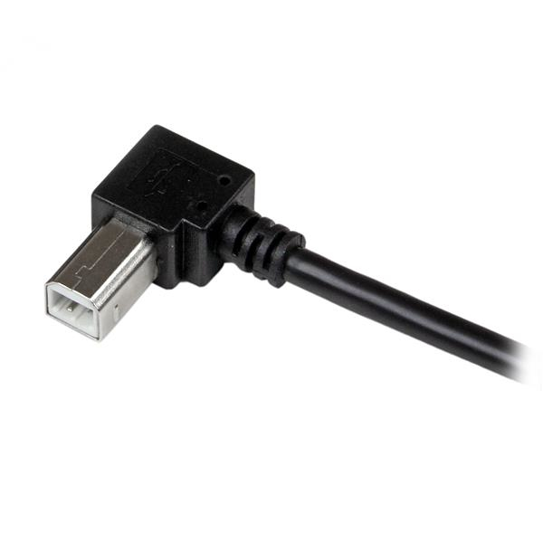 2M RIGHT ANGLE USB B CABLE .
