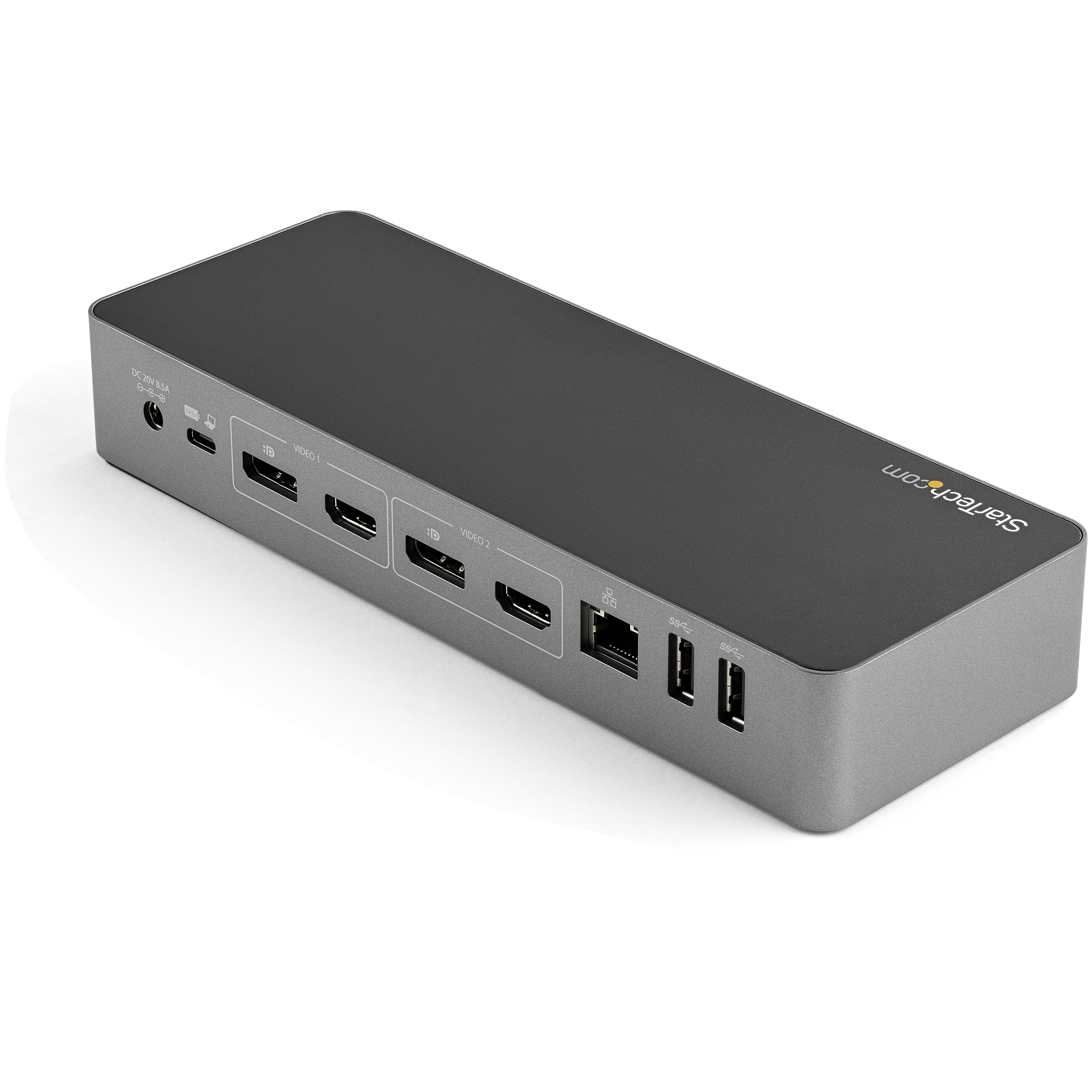 STARTECH.COM Universal Laptop Docking Station - USB-C & USB 3.0 - Dual 4K DP & HDMI - 100W PD - Mac Windows & Chrome OS - 4x USB