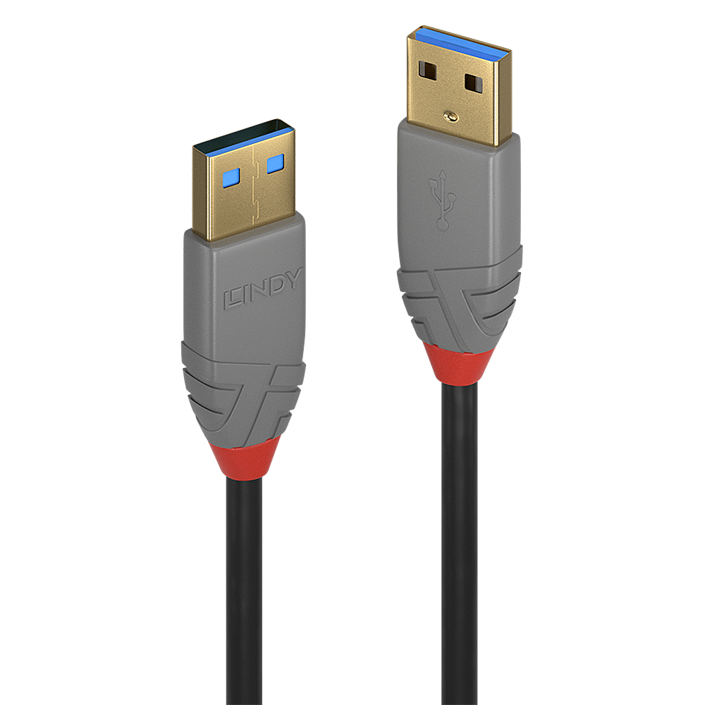 0.5M USB 3.2 TYP A KABEL 5GBIT/S ANTHRA LINE