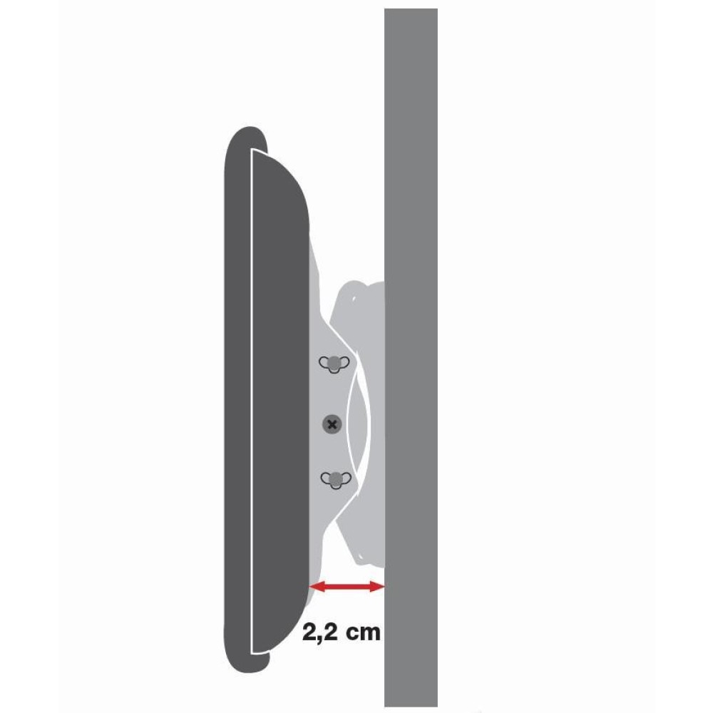 Techly Wandhalterung LCD TV LED 42-80 Slim fixed H400mm