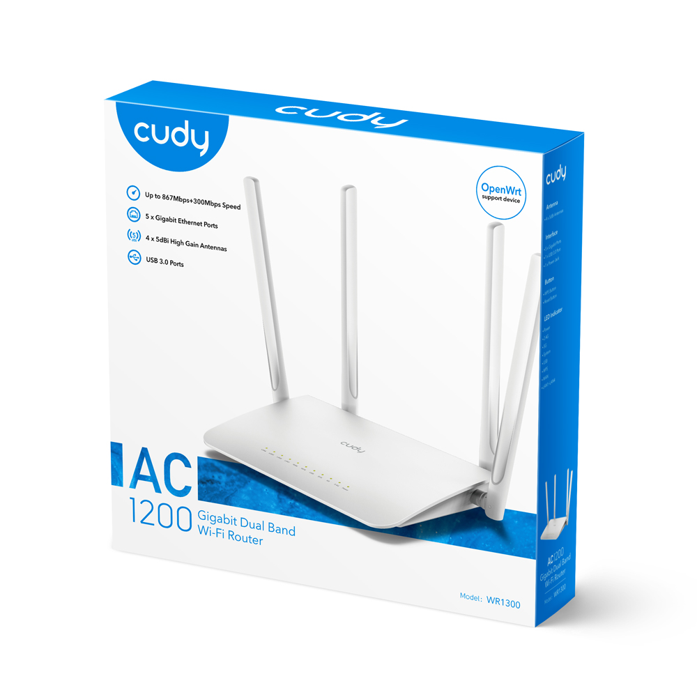 Cudy WR1300 Gigabit Wi-Fi Mesh Router